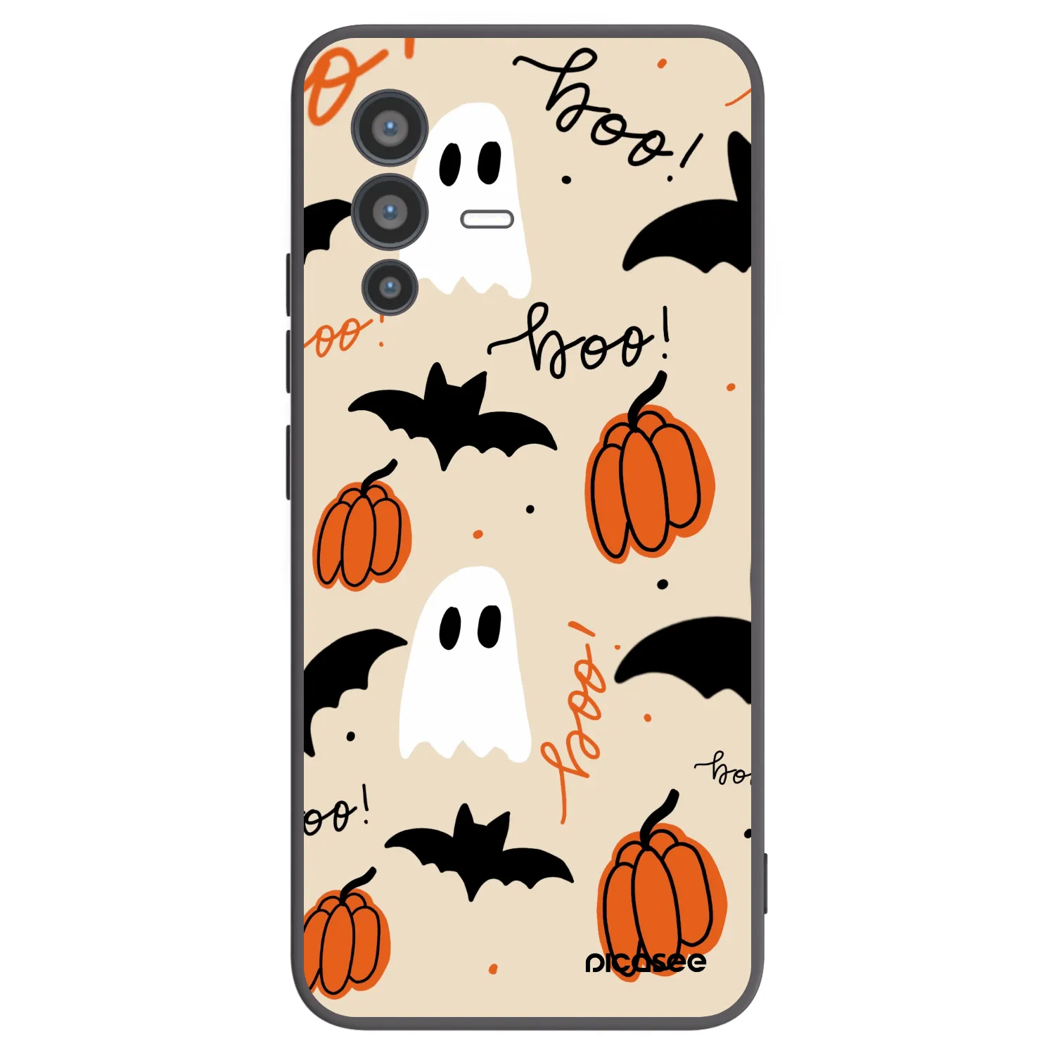 Picasee silikónový čierny obal pre Vivo V23 5G - Halloween 26