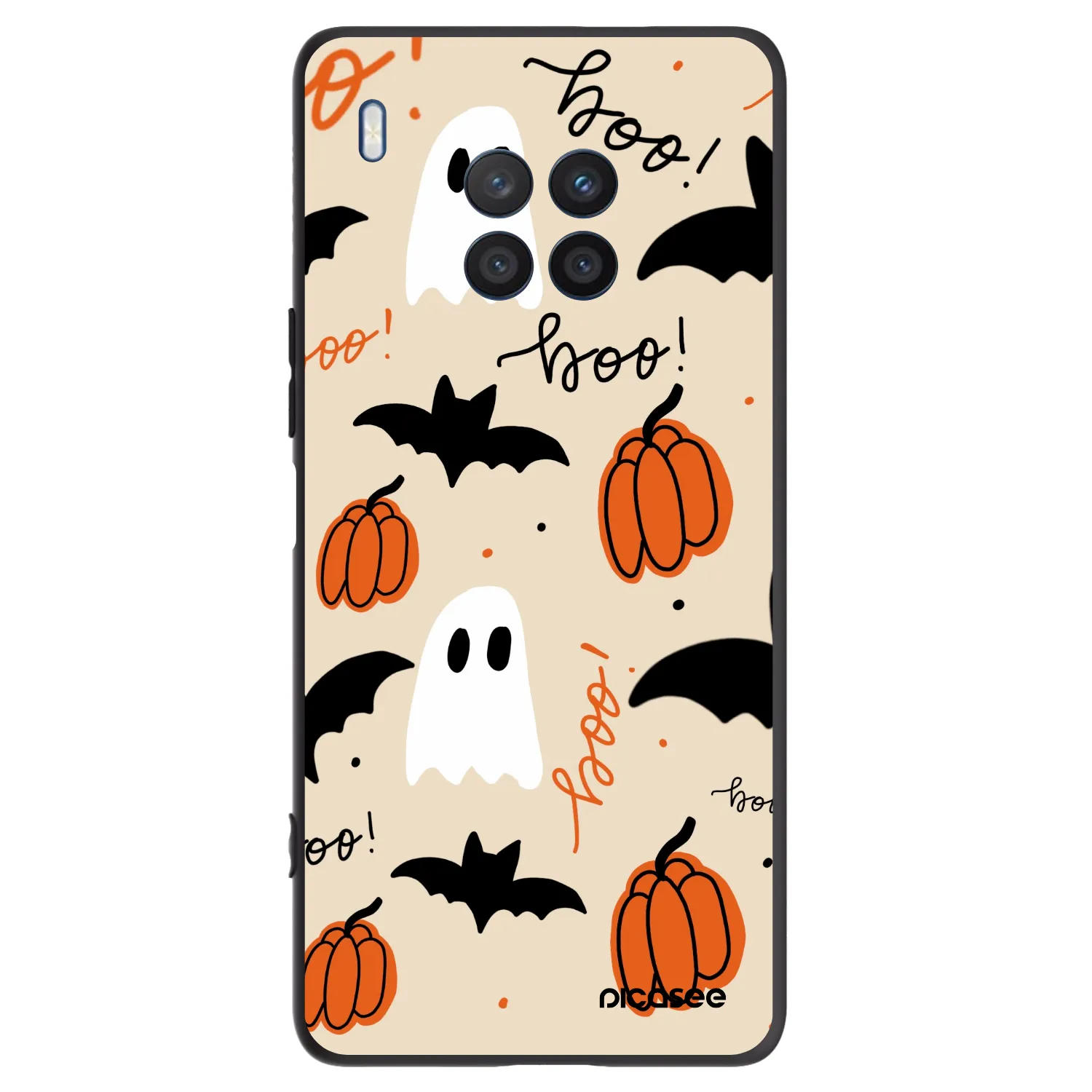 Picasee silikónový čierny obal pre Honor 50 Lite - Halloween 26
