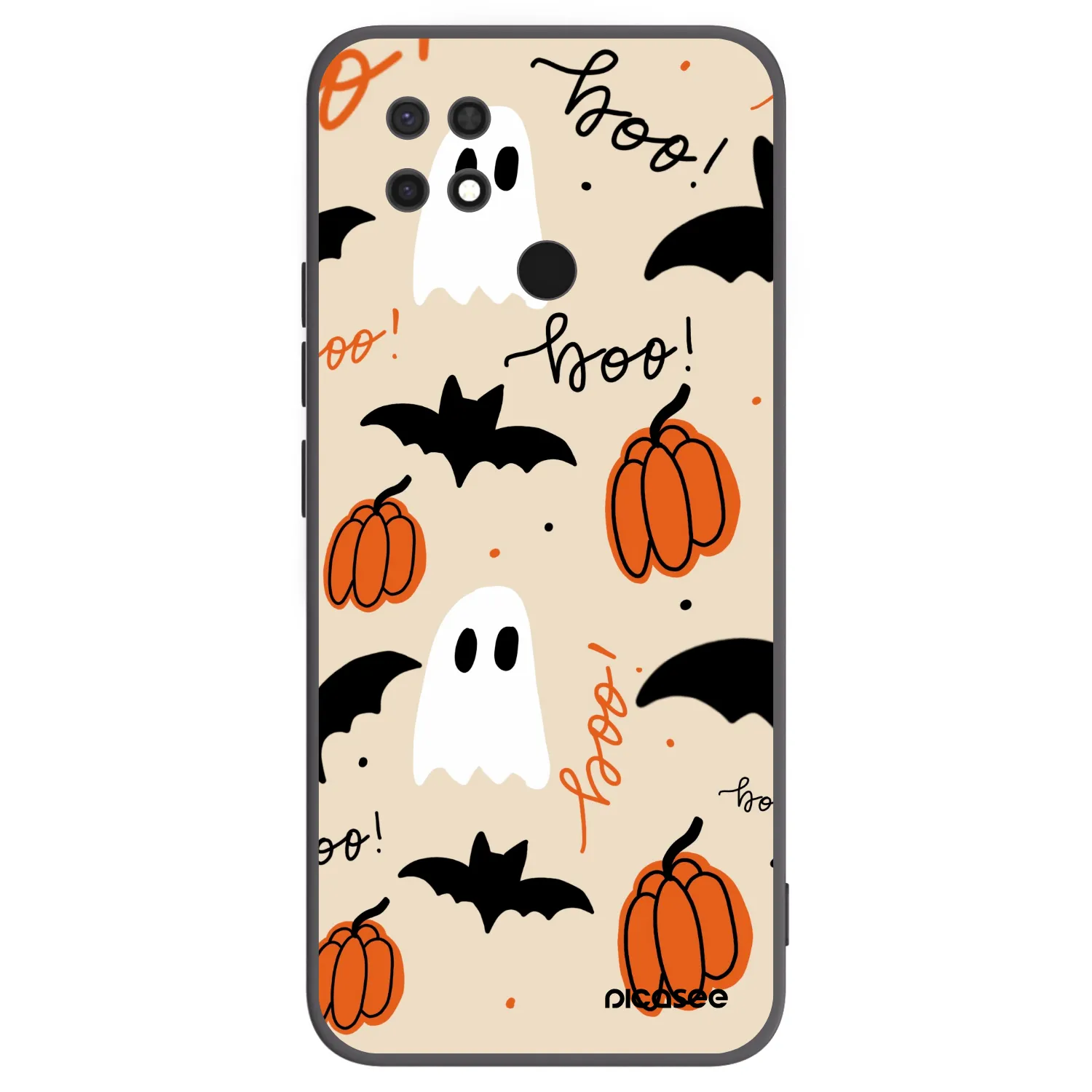 Picasee silikónový čierny obal pre Xiaomi Redmi 10C - Halloween 26