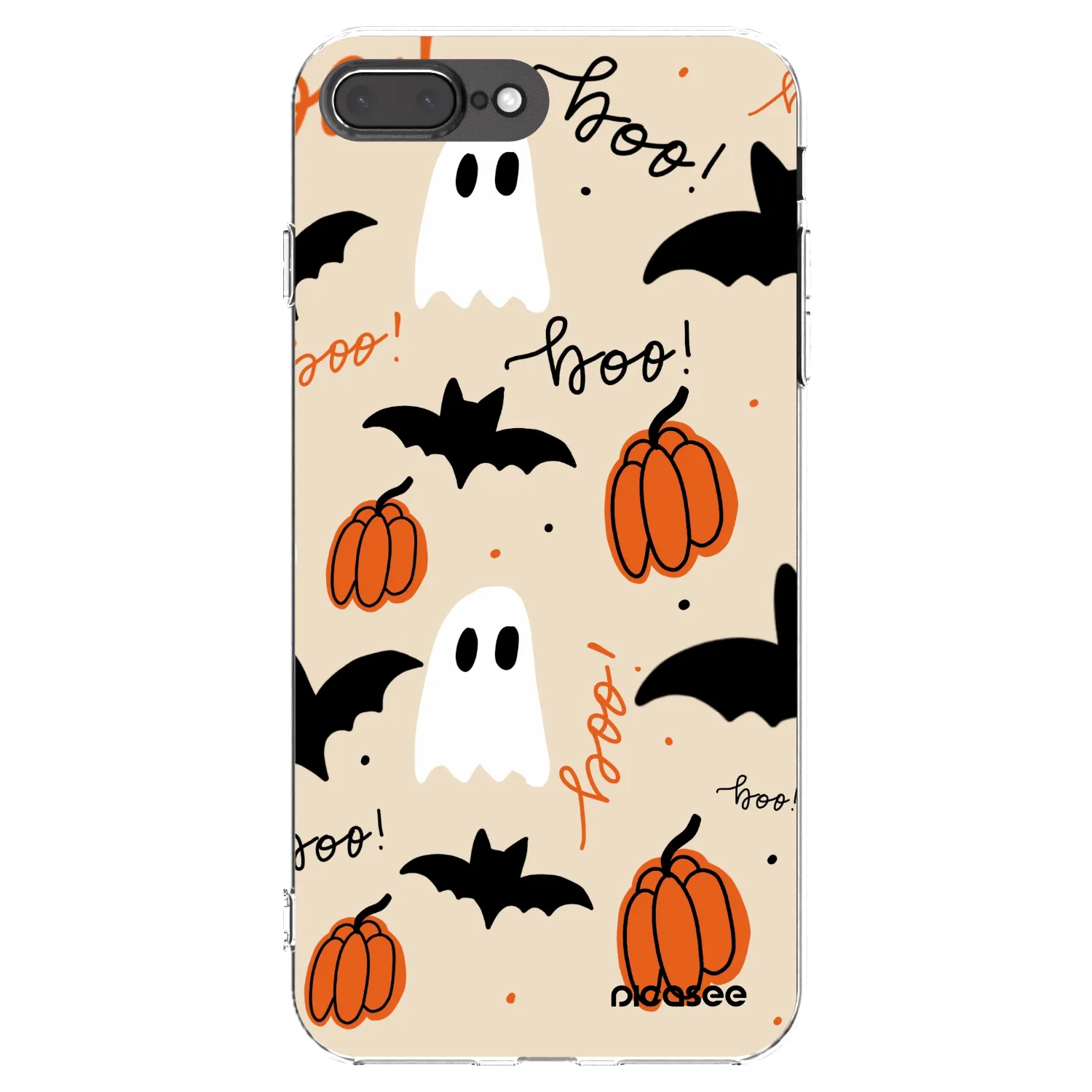 Picasee silikónový prehľadný obal pre Apple iPhone 8 Plus - Halloween 26
