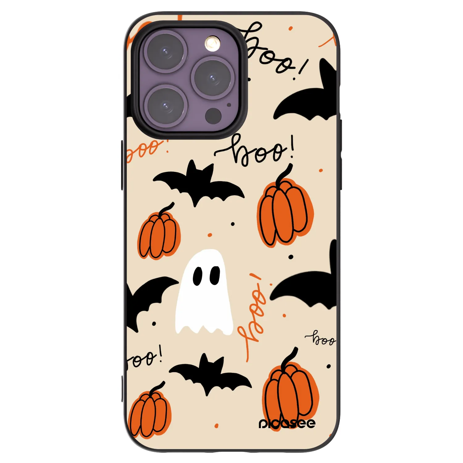 Picasee silikónový čierny obal pre Apple iPhone 14 Pro Max - Halloween 26