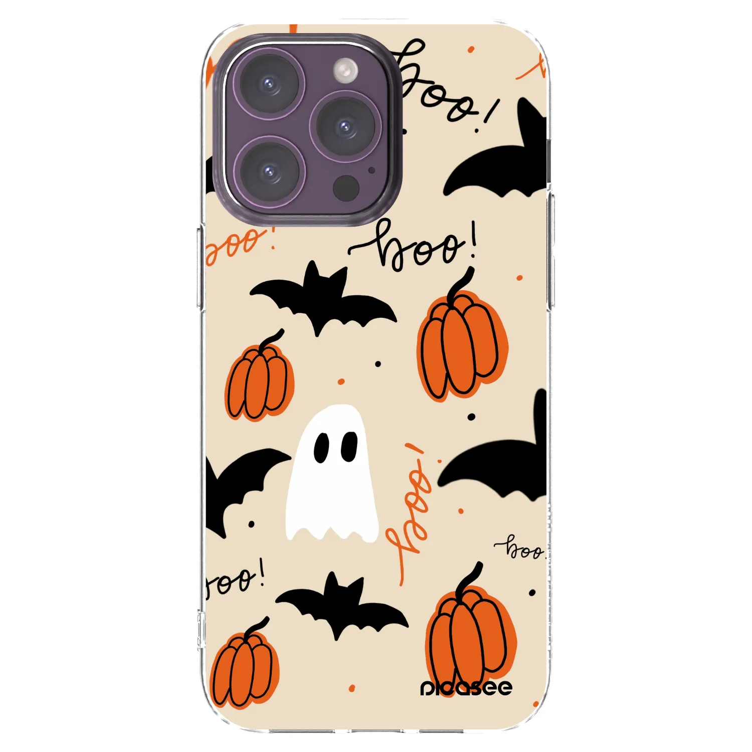 Picasee silikónový prehľadný obal pre Apple iPhone 14 Pro Max - Halloween 26