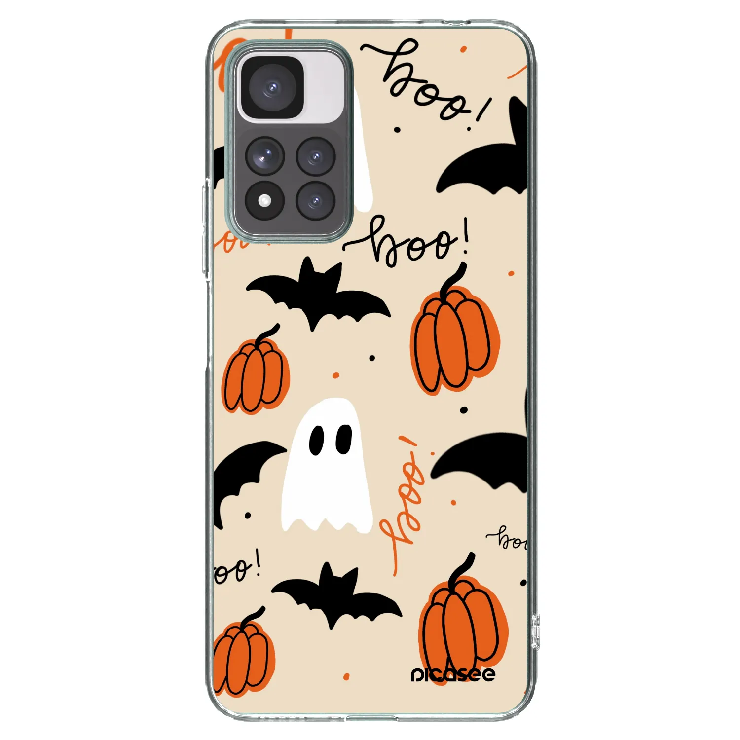 Picasee silikónový prehľadný obal pre Xiaomi Redmi Note 11 Pro+ 5G - Halloween 26