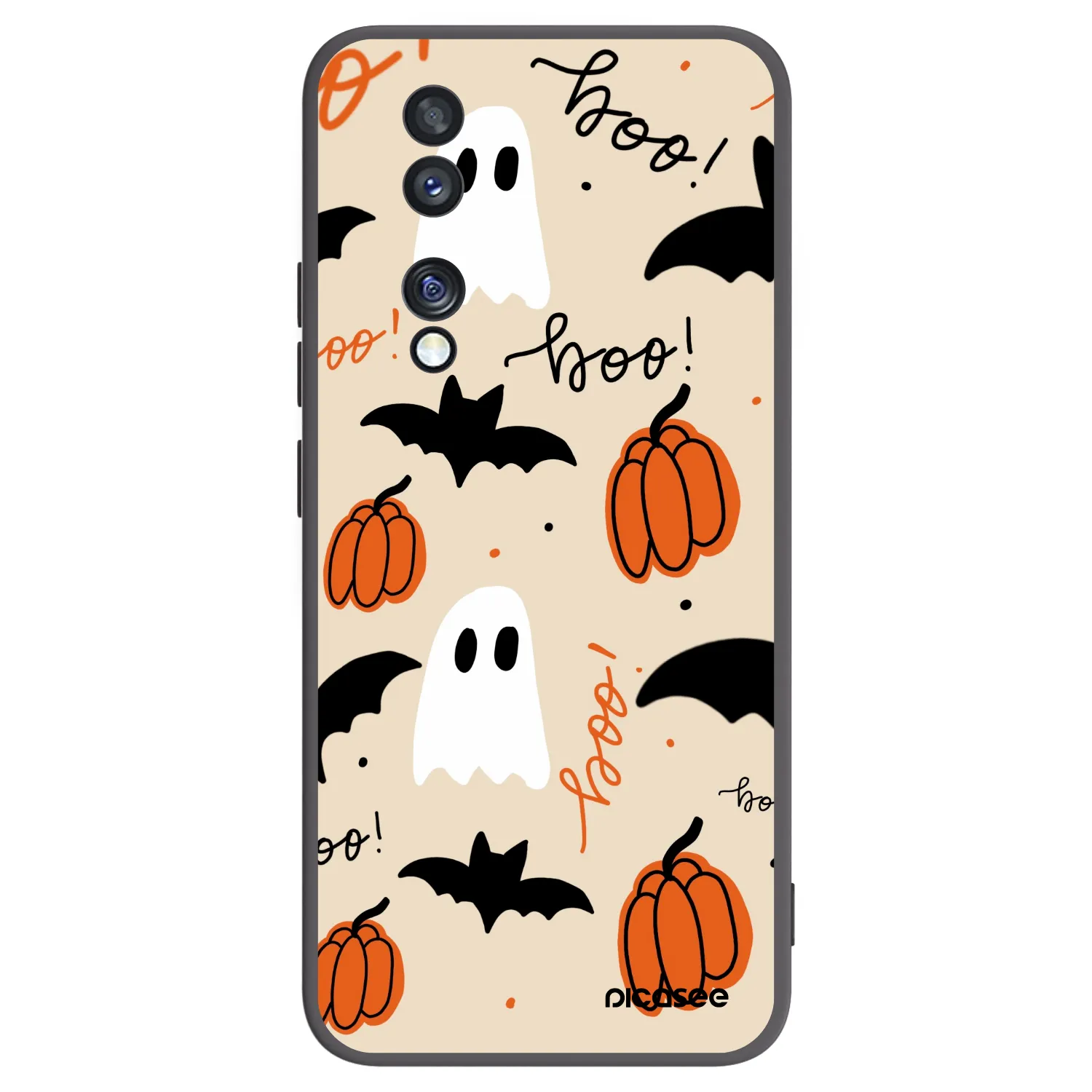 Picasee silikónový čierny obal pre Honor 70 - Halloween 26