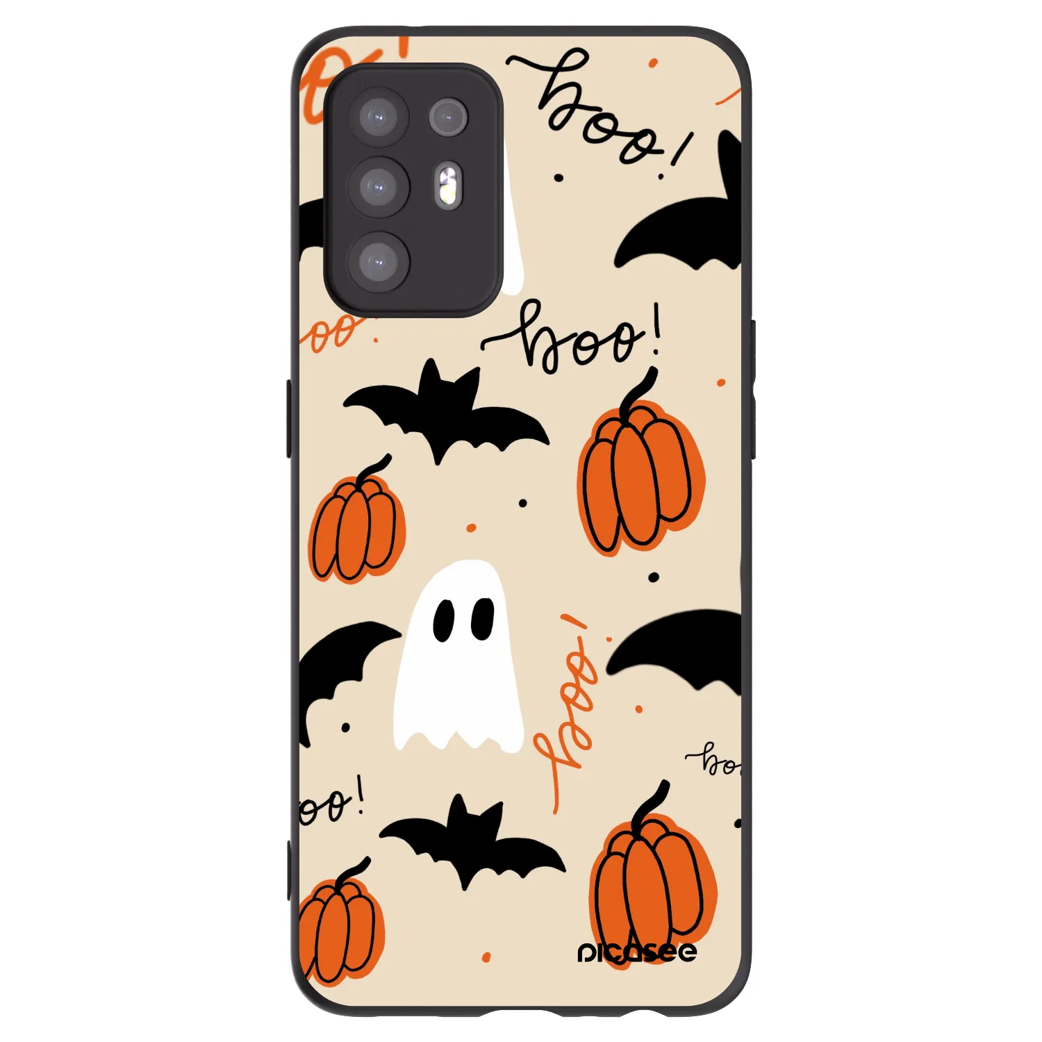 Picasee silikónový čierny obal pre OPPO A94 5G - Halloween 26