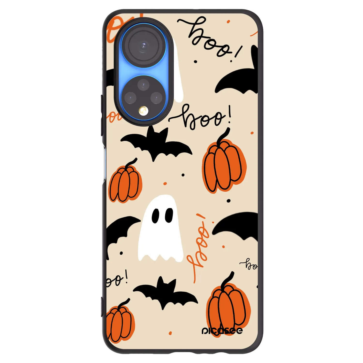 Picasee silikónový čierny obal pre Honor X7 - Halloween 26