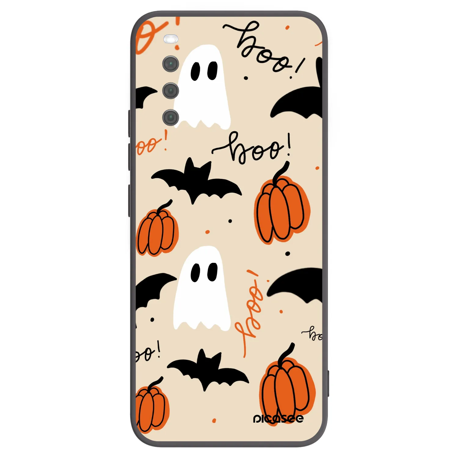 Picasee silikónový čierny obal pre Sony Xperia 10 III - Halloween 26