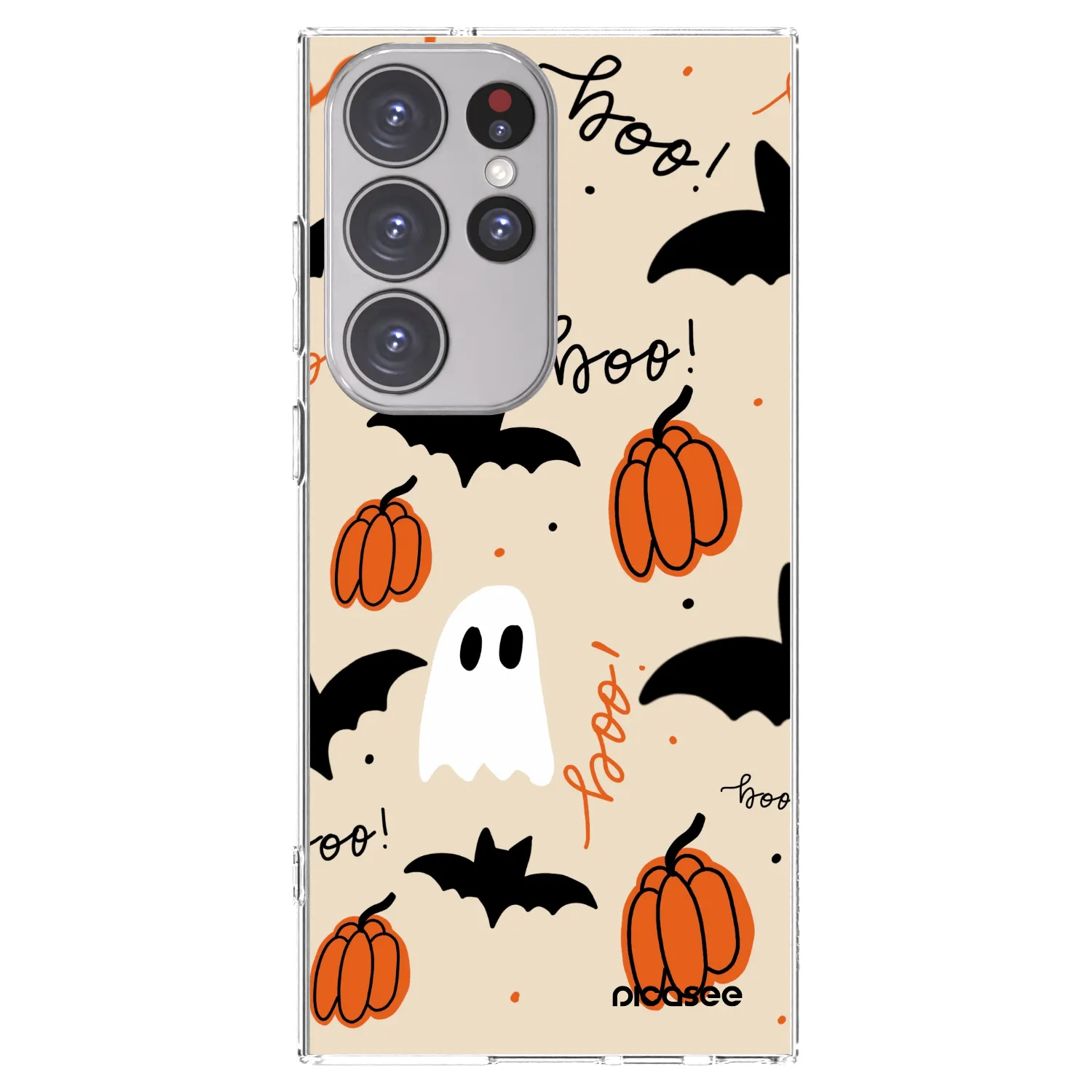 Picasee silikónový prehľadný obal pre Samsung Galaxy S23 Ultra 5G - Halloween 26