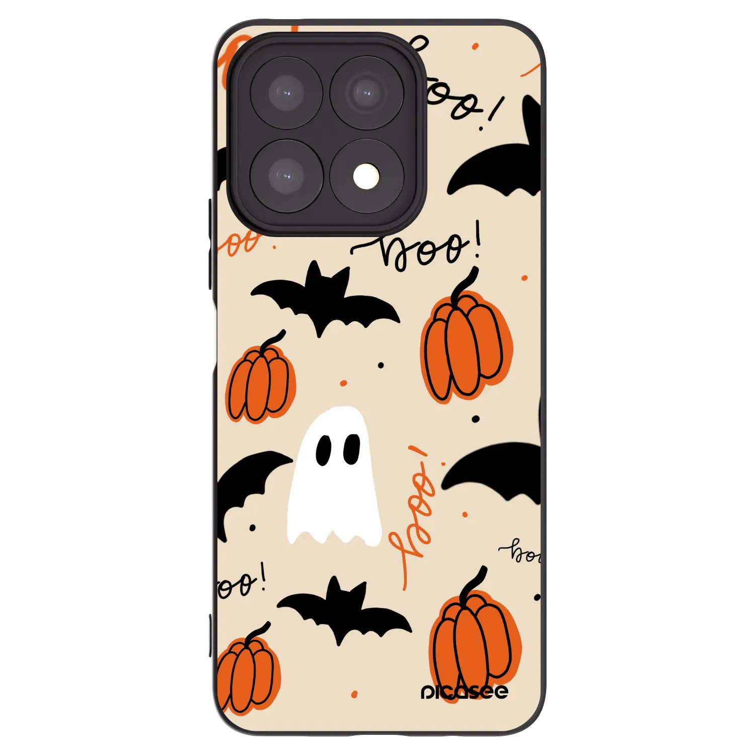 Picasee silikónový čierny obal pre Honor X8a - Halloween 26