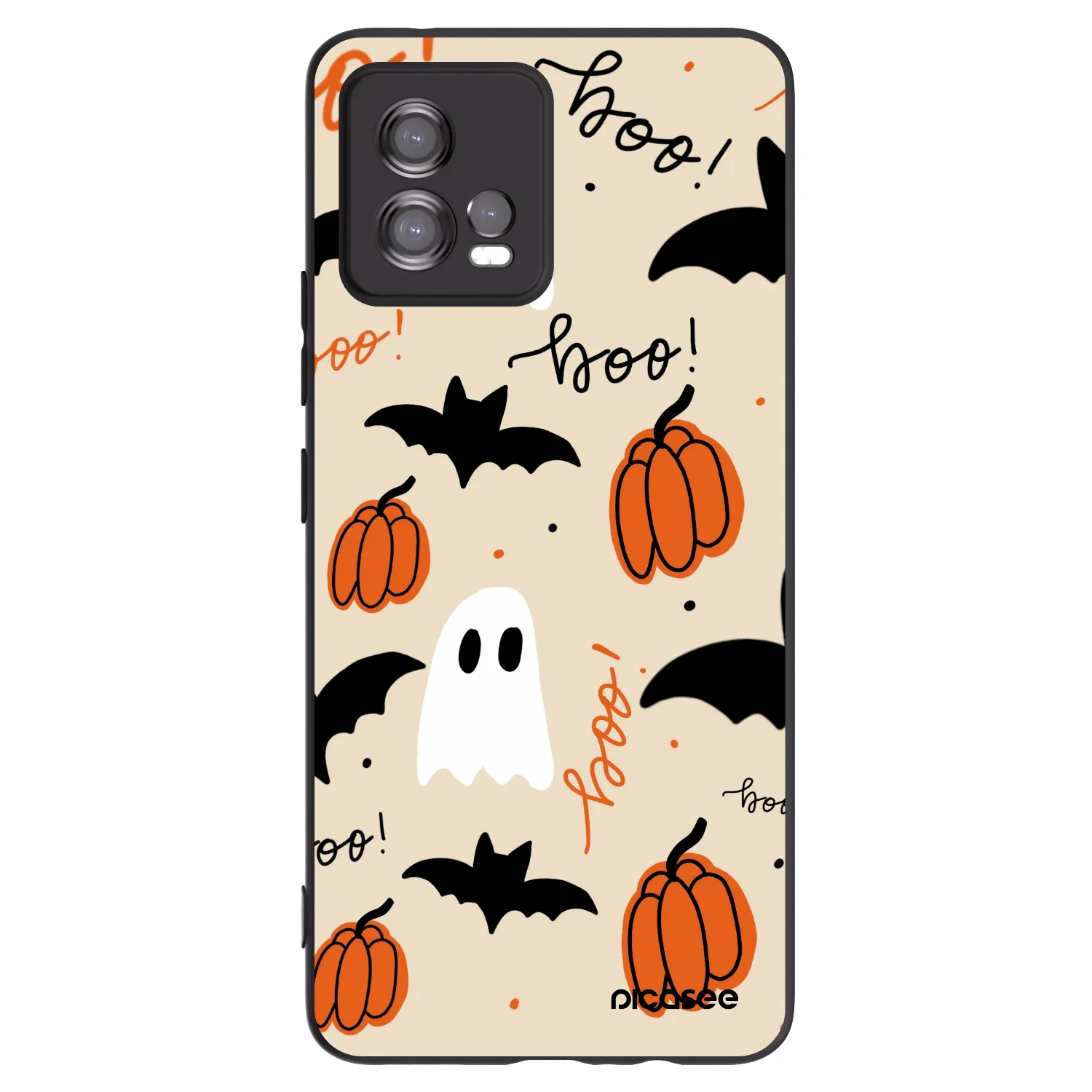 Picasee silikónový čierny obal pre Motorola Moto G72 - Halloween 26