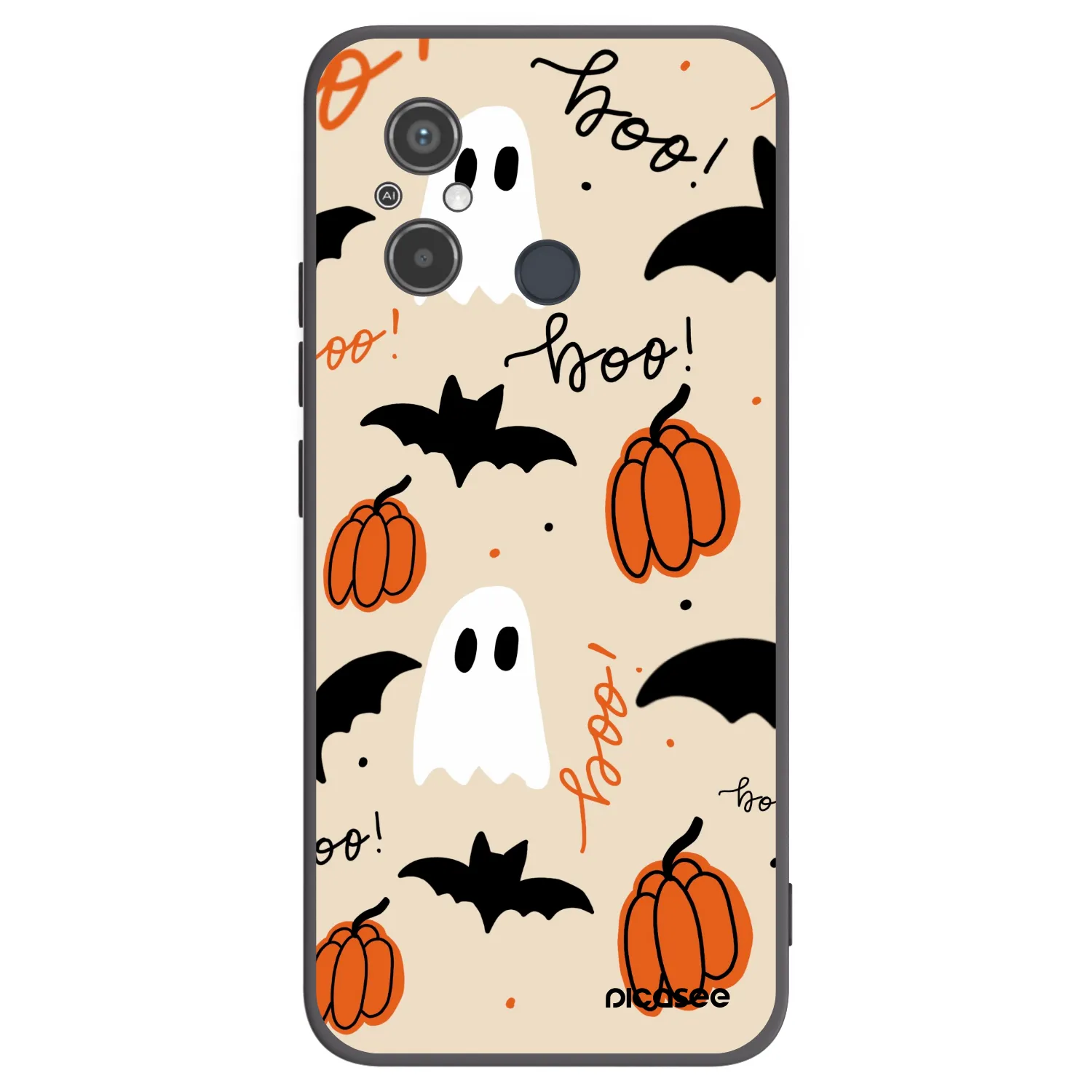 Picasee silikónový čierny obal pre Xiaomi Redmi 12C - Halloween 26