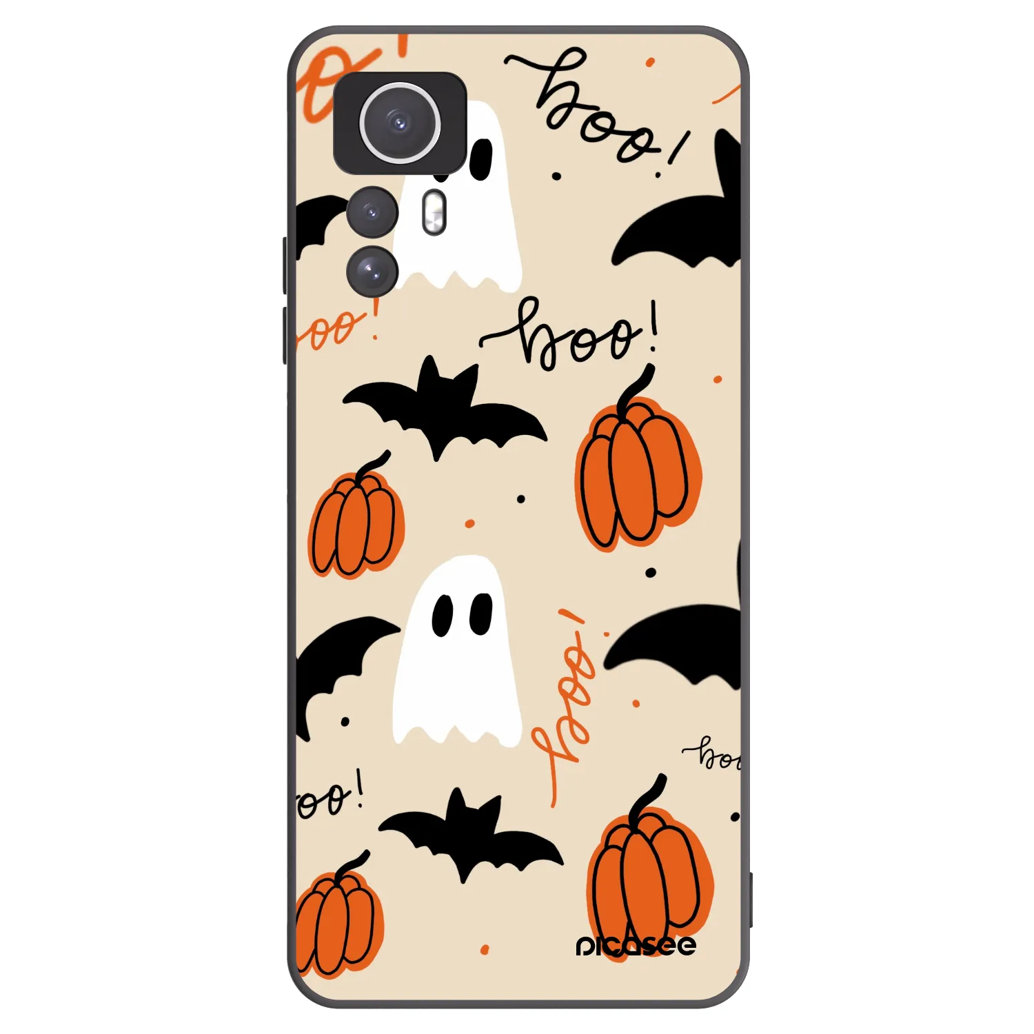 Picasee silikónový čierny obal pre Xiaomi Redmi Note 12S - Halloween 26
