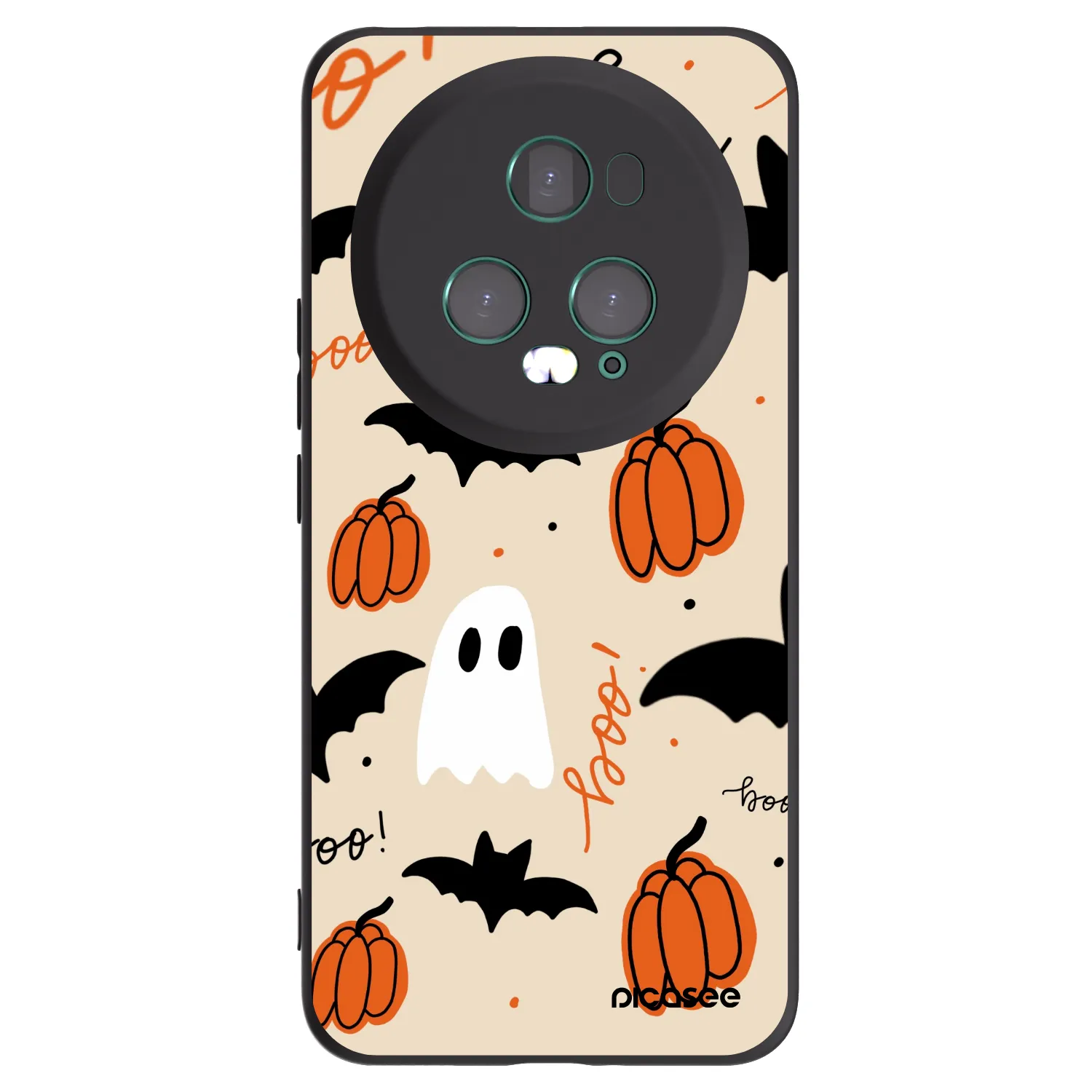 Picasee silikónový čierny obal pre Honor Magic5 Pro - Halloween 26