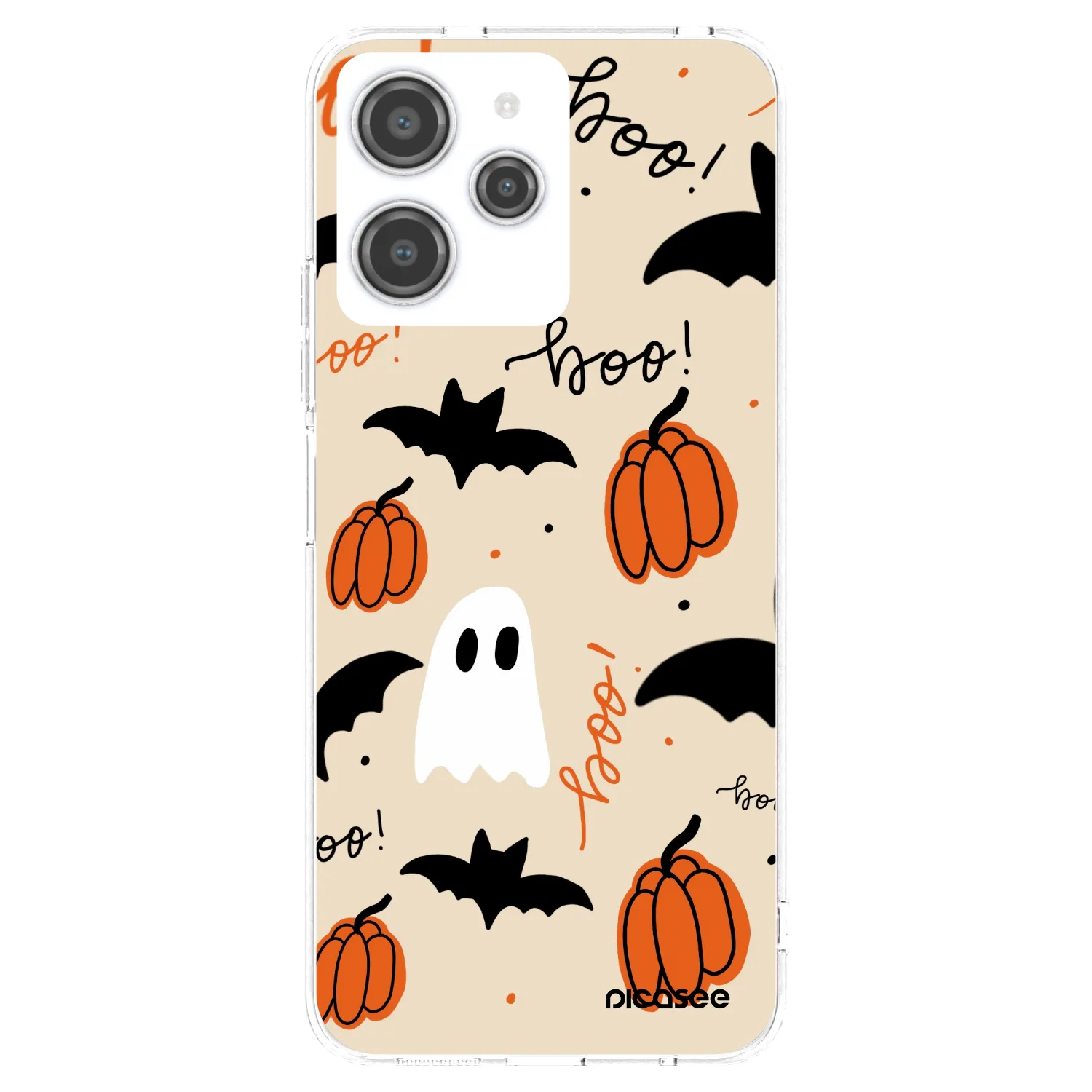 Picasee silikónový prehľadný obal pre Xiaomi Redmi 12 4G - Halloween 26