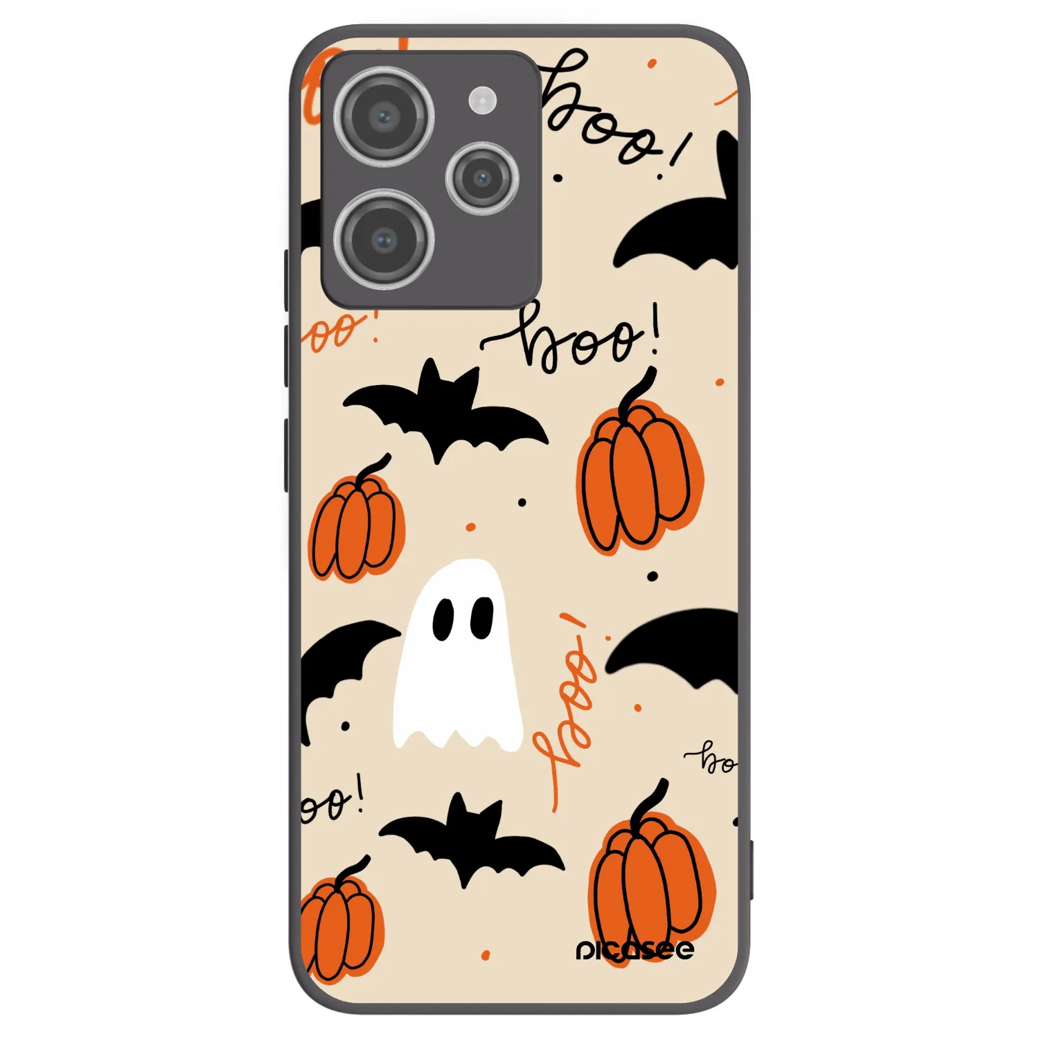 Picasee silikónový čierny obal pre Xiaomi Redmi 12 4G - Halloween 26