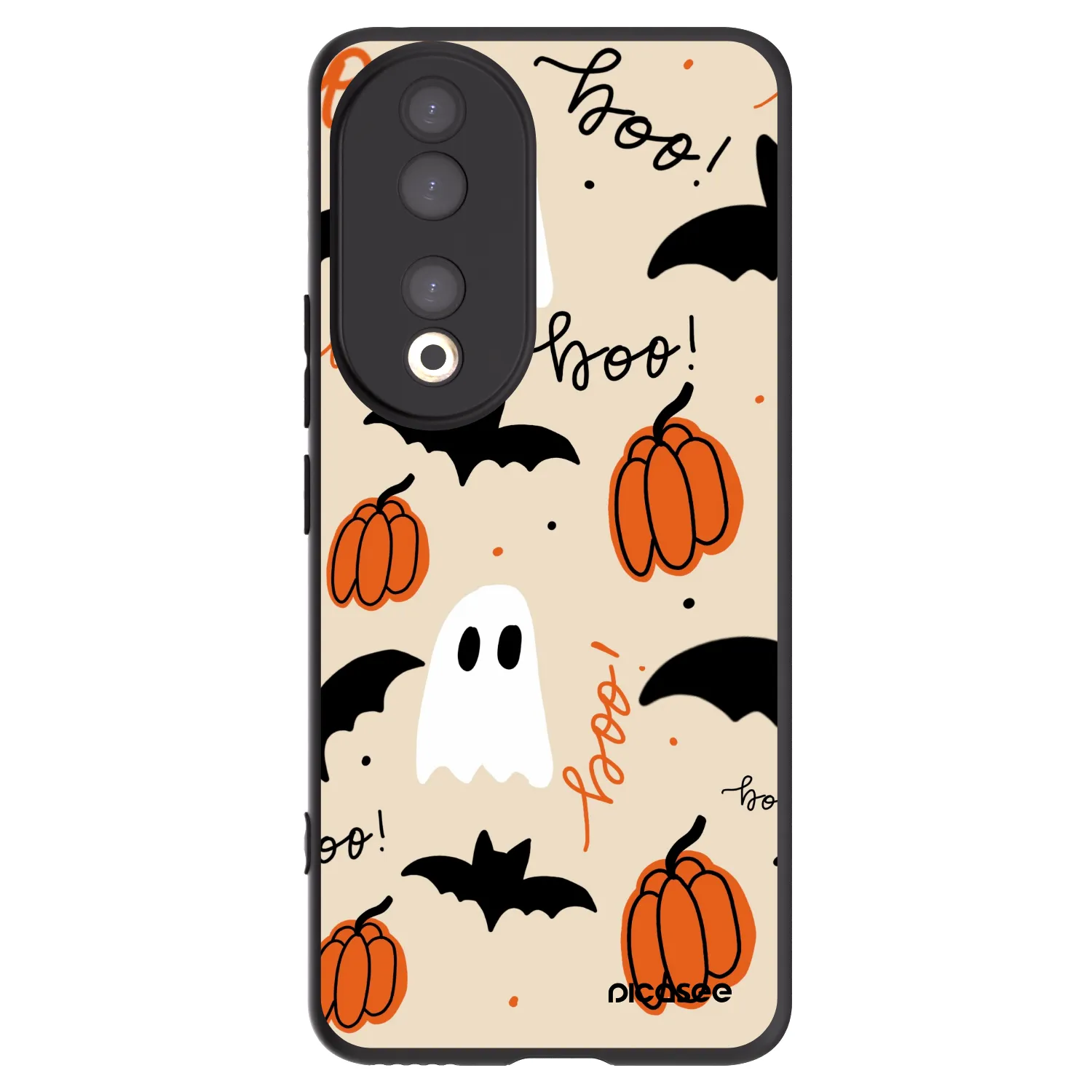 Picasee silikónový čierny obal pre Honor 90 5G - Halloween 26