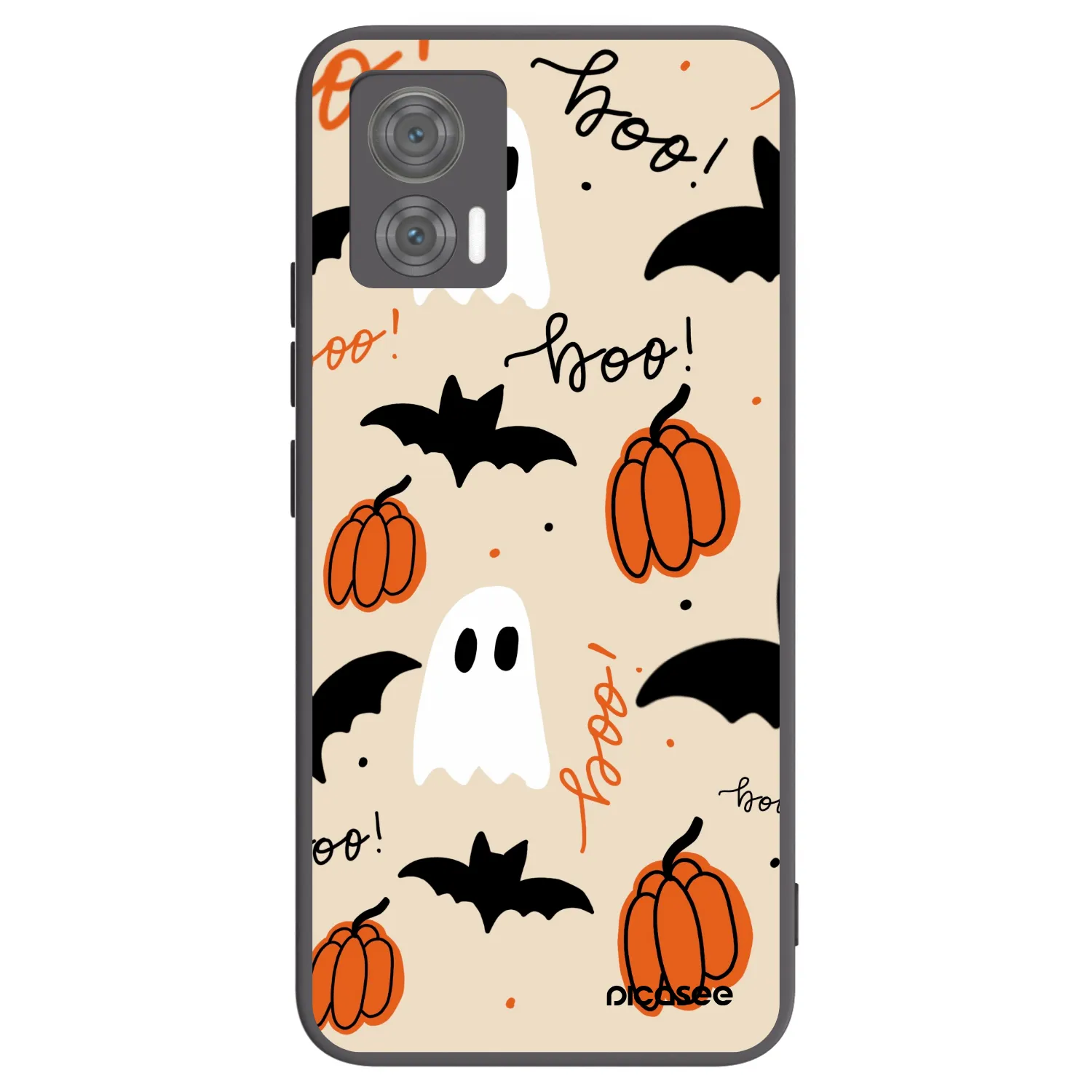 Picasee silikónový čierny obal pre Motorola Edge 30 Neo - Halloween 26