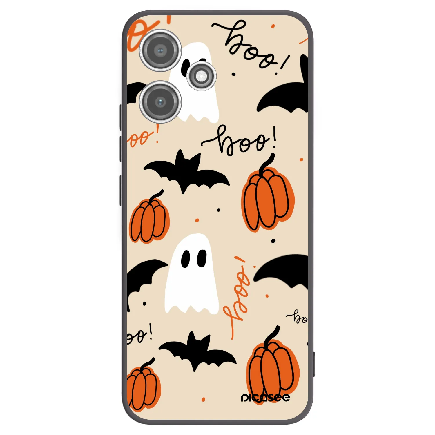 Picasee silikónový čierny obal pre Xiaomi Redmi 12 5G - Halloween 26