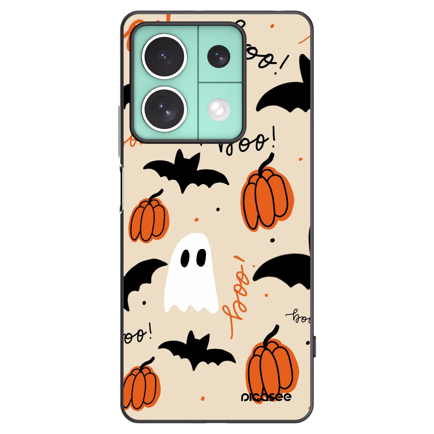 Picasee silikónový čierny obal pre Xiaomi Redmi Note 13 5G - Halloween 26