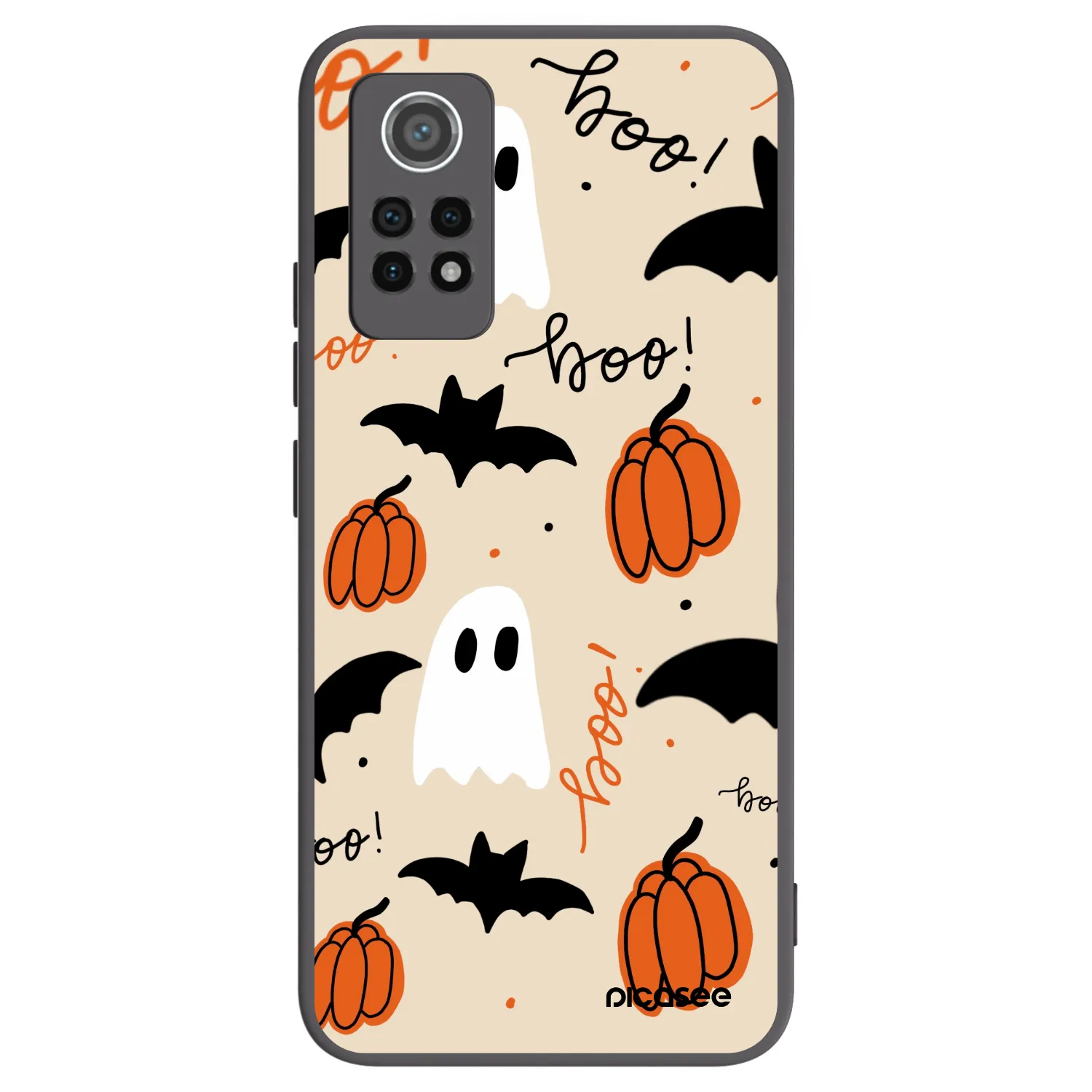 Picasee silikónový čierny obal pre Xiaomi Redmi Note 12 Pro 4G - Halloween 26