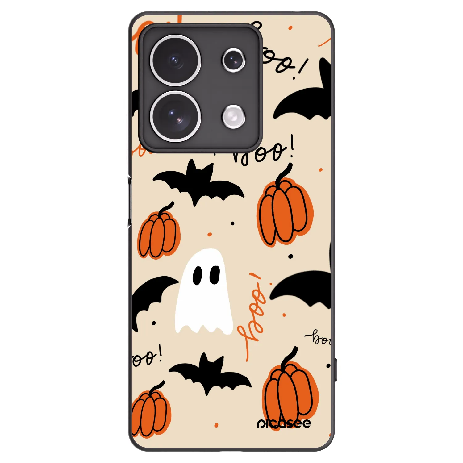 Picasee silikónový čierny obal pre Xiaomi Redmi Note 13 4G - Halloween 26