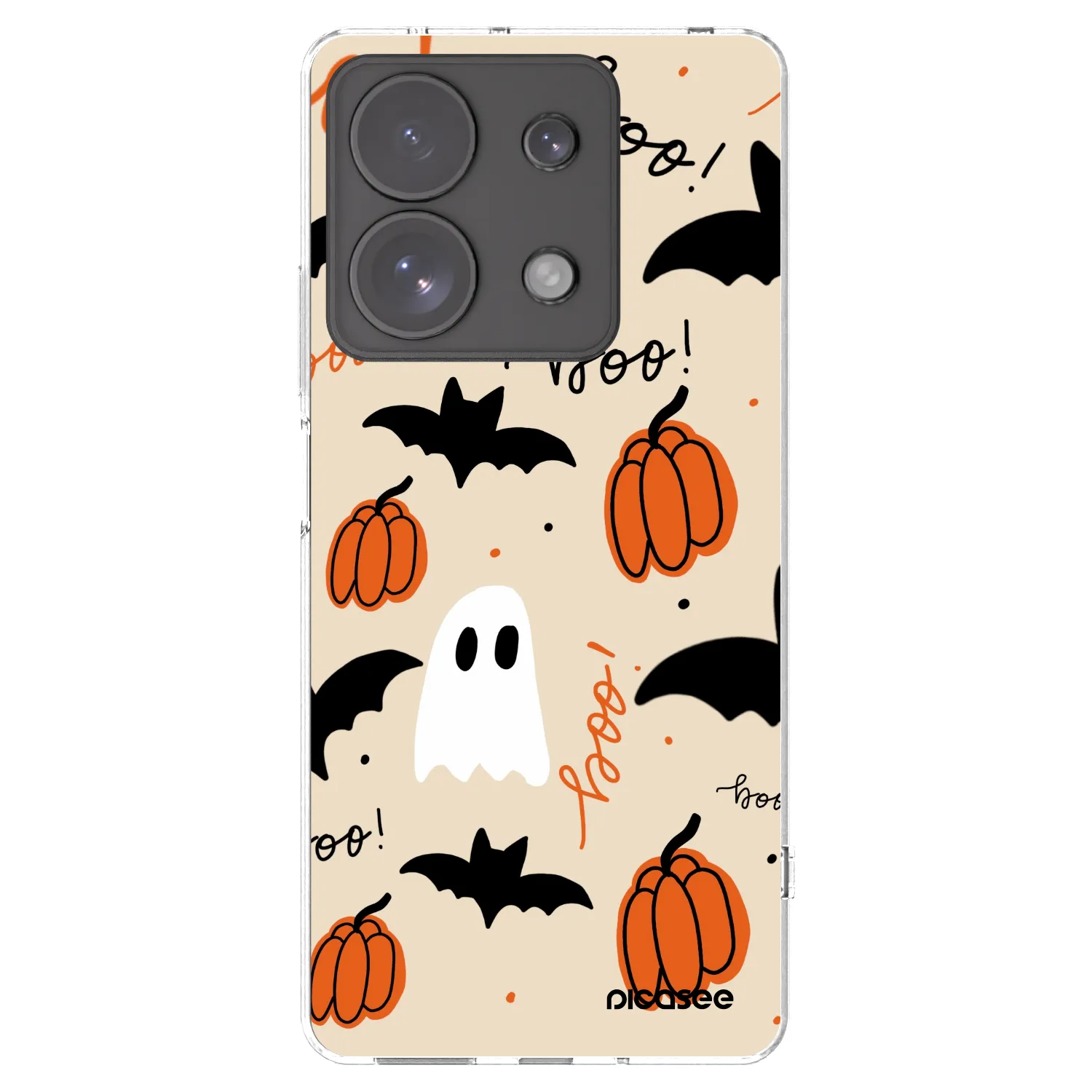 Picasee silikónový prehľadný obal pre Xiaomi Redmi Note 13 Pro 4G - Halloween 26