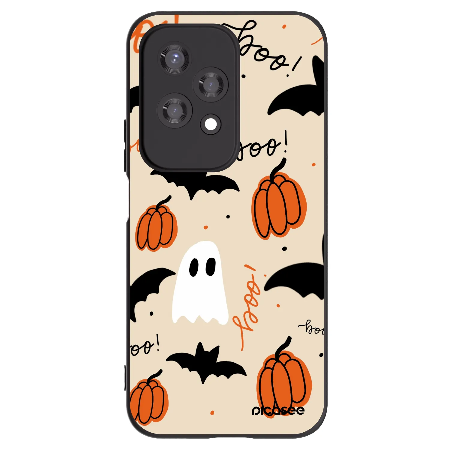 Picasee silikónový čierny obal pre Honor 200 Lite - Halloween 26