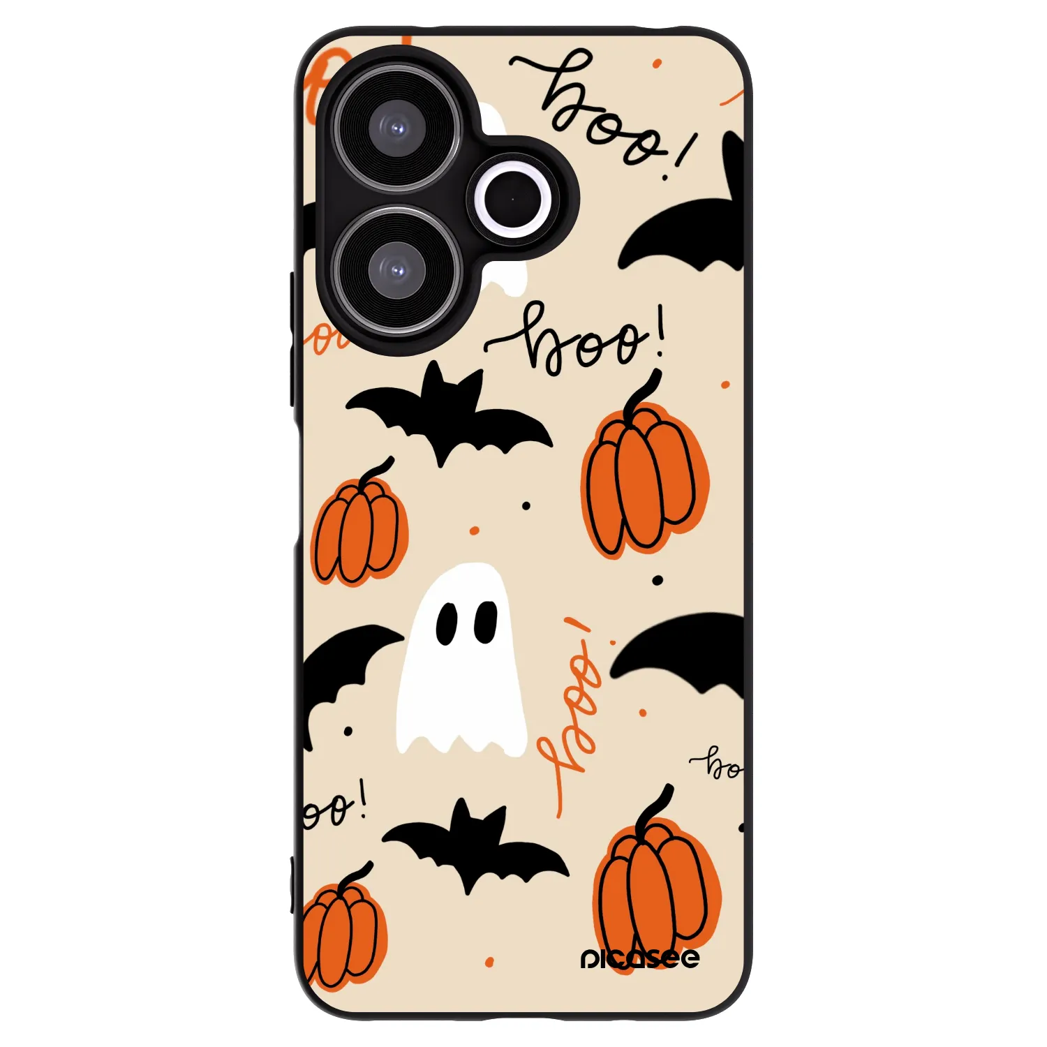 Picasee silikónový čierny obal pre Xiaomi Redmi 13 4G - Halloween 26