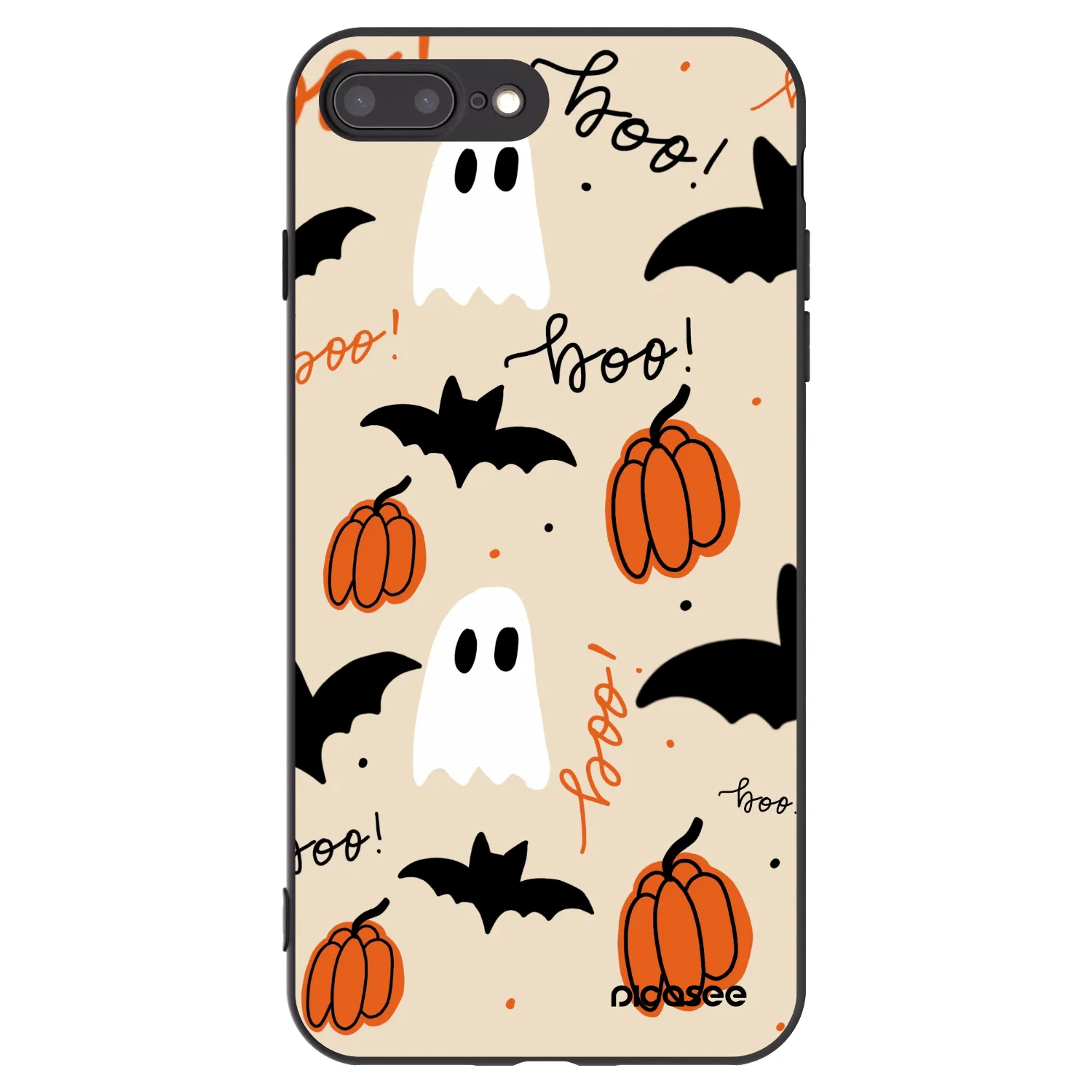 Picasee silikónový čierny obal pre Apple iPhone 7 Plus - Halloween 26