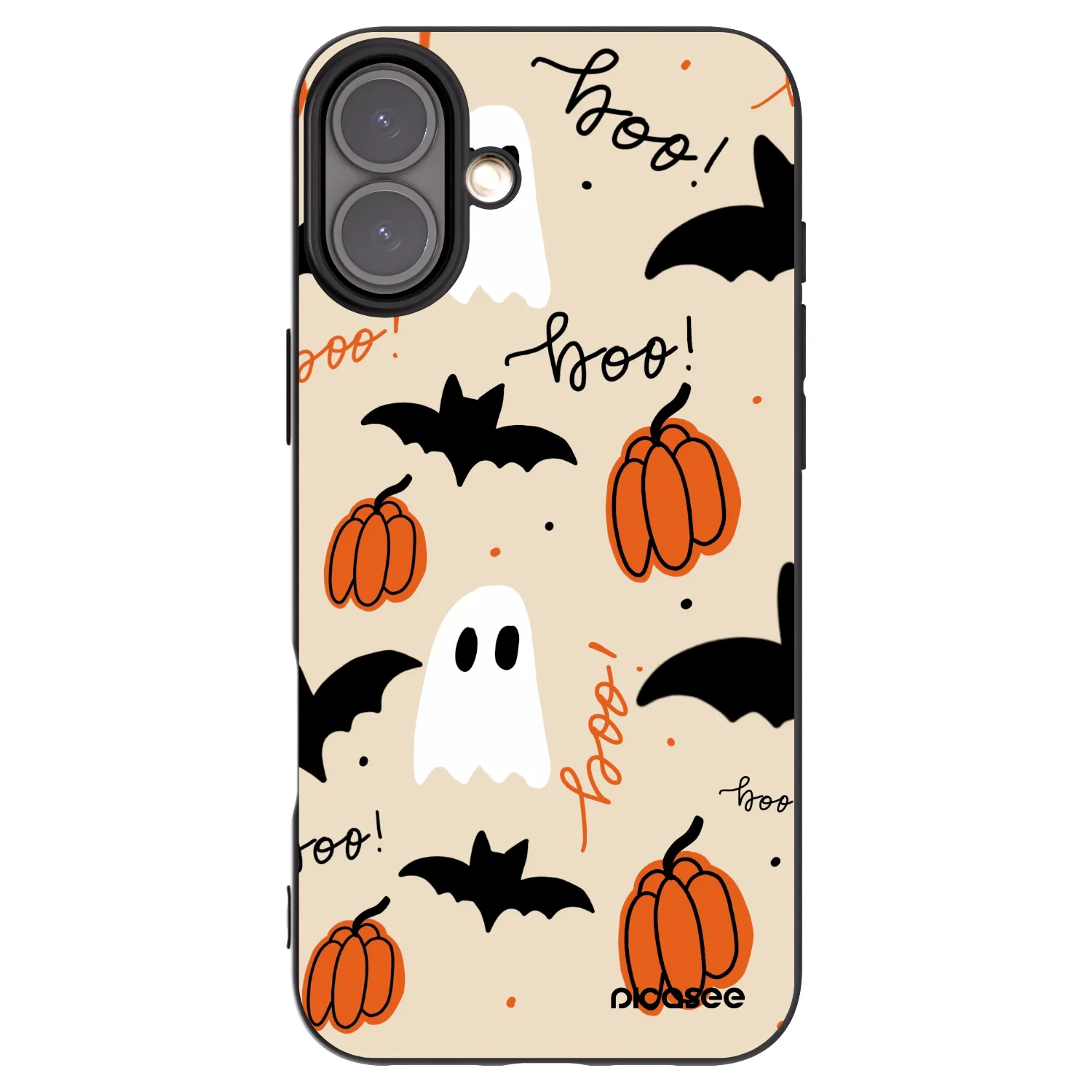 Picasee silikónový čierny obal pre Apple iPhone 16 Plus - Halloween 26