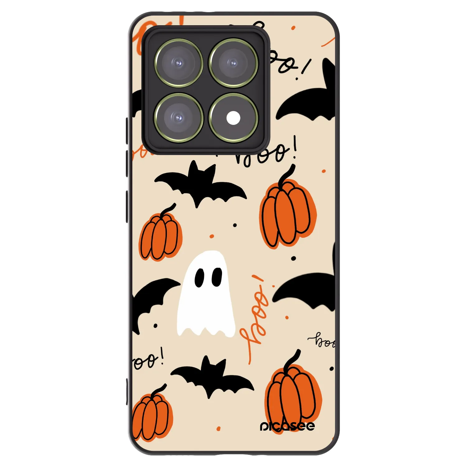 Picasee silikónový čierny obal pre Xiaomi 14T - Halloween 26