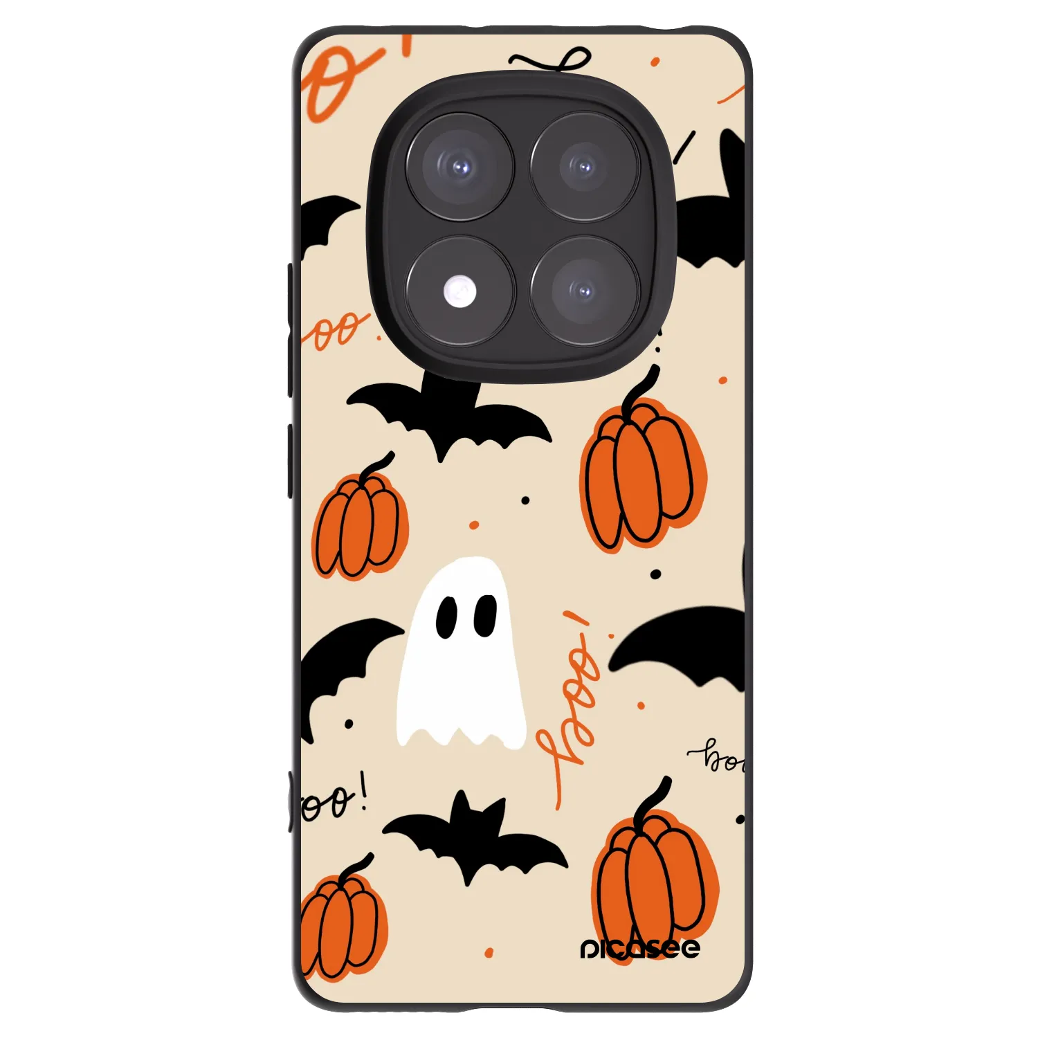 Picasee silikónový čierny obal pre Xiaomi Redmi Note 14 Pro 5G - Halloween 26