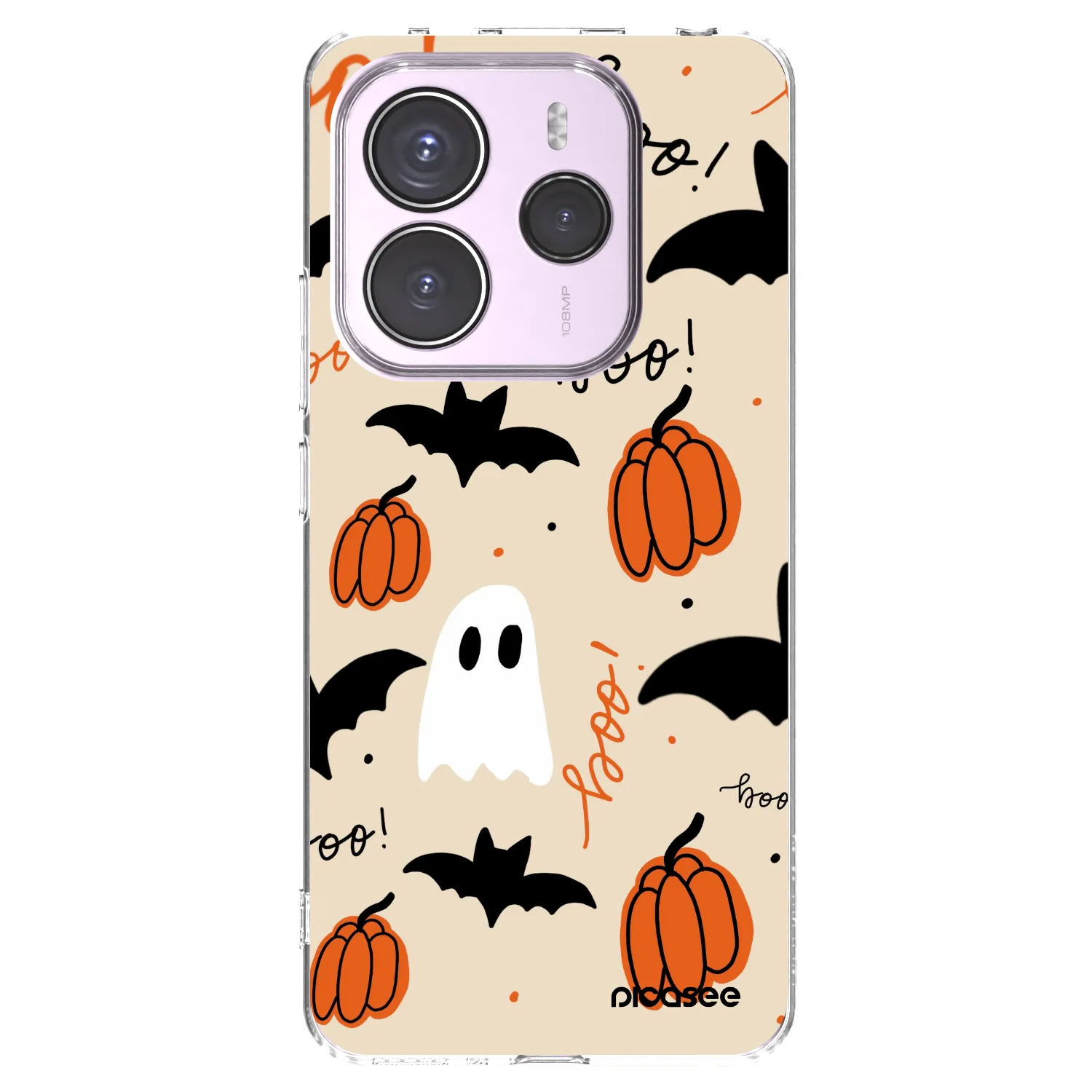 Picasee silikónový prehľadný obal pre Xiaomi Redmi Note 14 5G - Halloween 26