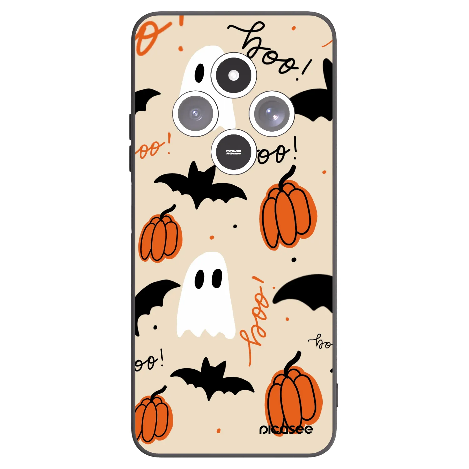Picasee silikónový čierny obal pre Xiaomi Redmi 14C - Halloween 26