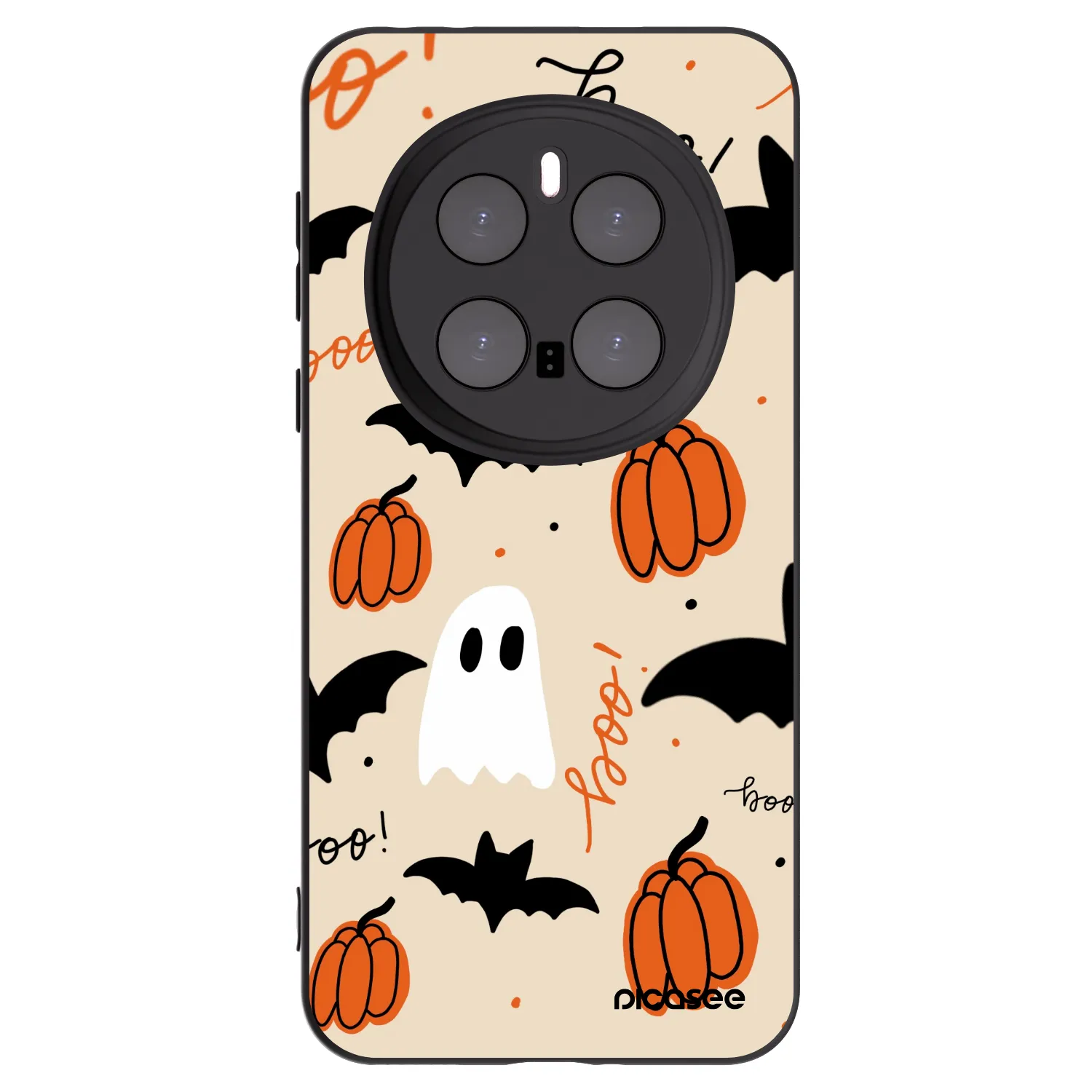 Picasee silikónový čierny obal pre Honor Magic7 Pro 5G - Halloween 26