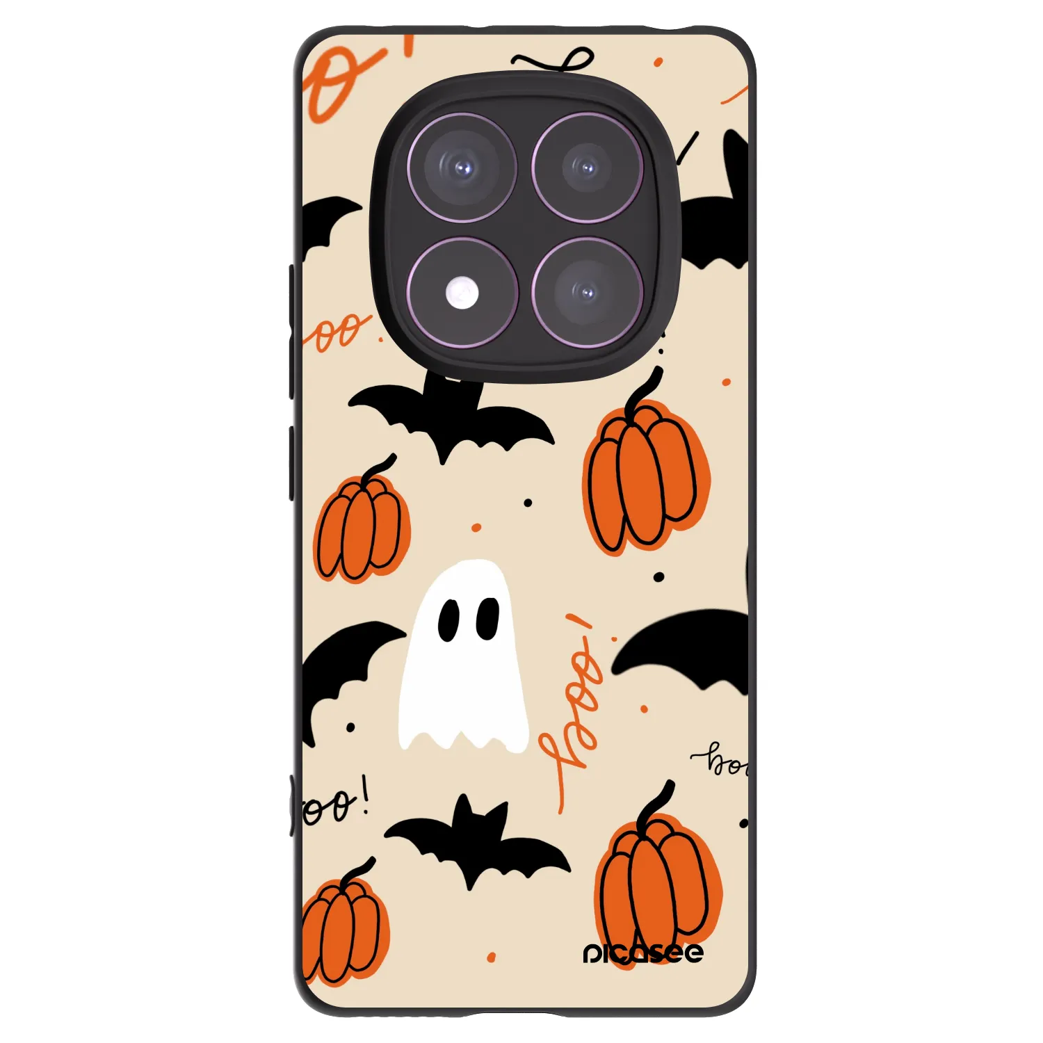 Picasee silikónový čierny obal pre Xiaomi Redmi Note 14 Pro 4G - Halloween 26