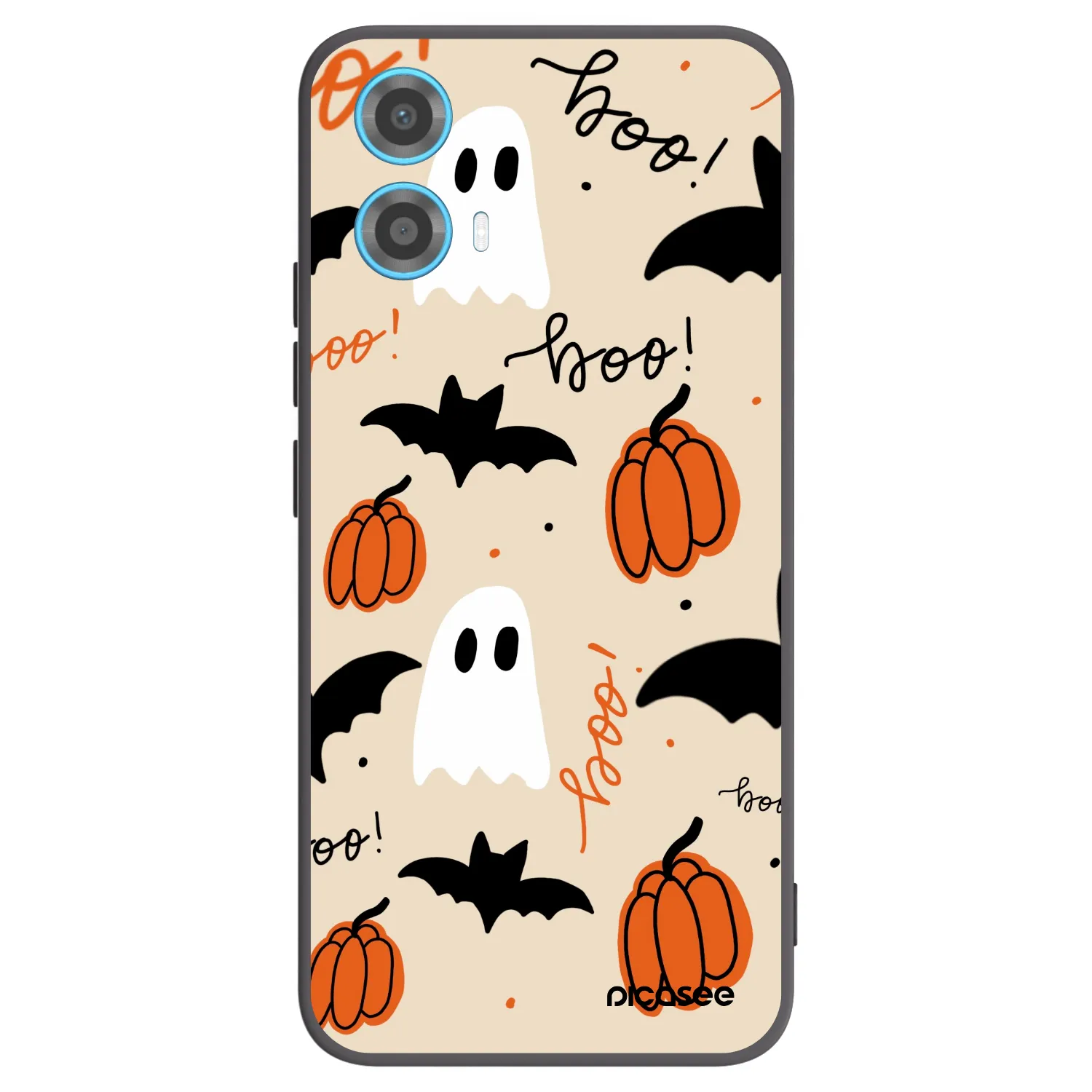 Picasee silikónový čierny obal pre Motorola Moto G34 5G - Halloween 26