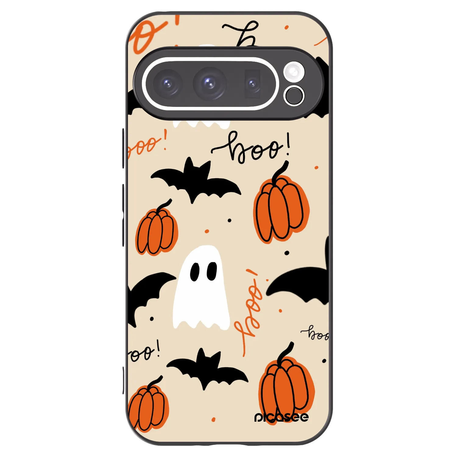 Picasee silikónový čierny obal pre Google Pixel 9 Pro - Halloween 26