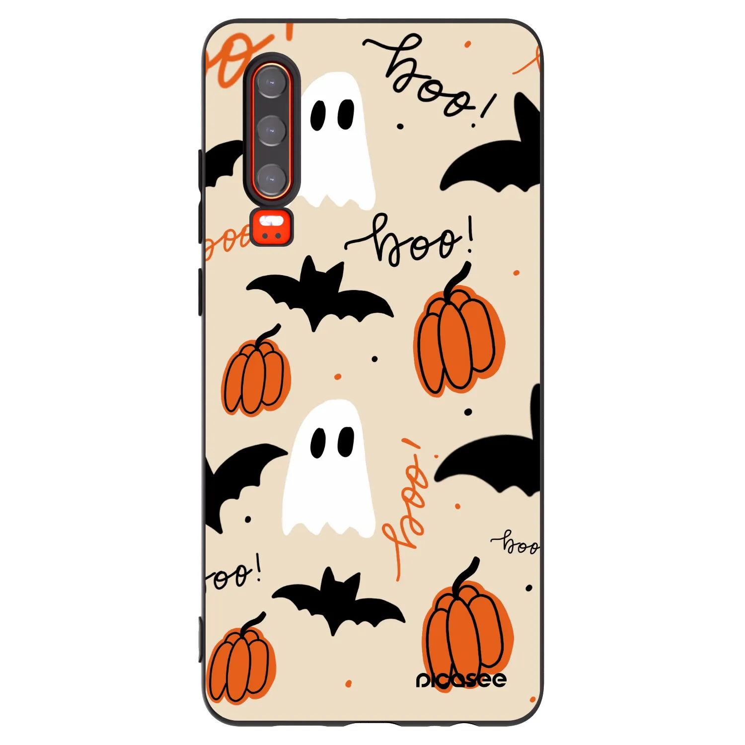 Picasee silikónový čierny obal pre Huawei P30 - Halloween 26
