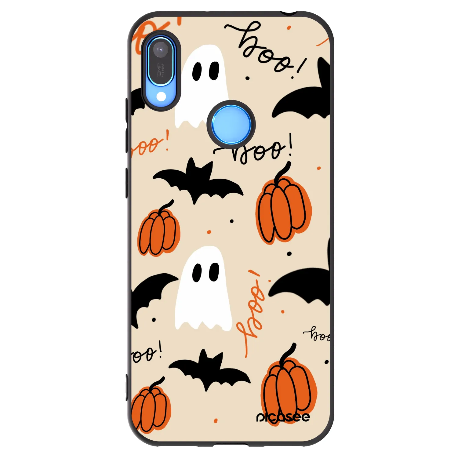 Picasee silikónový čierny obal pre Huawei Y6 2019 - Halloween 26