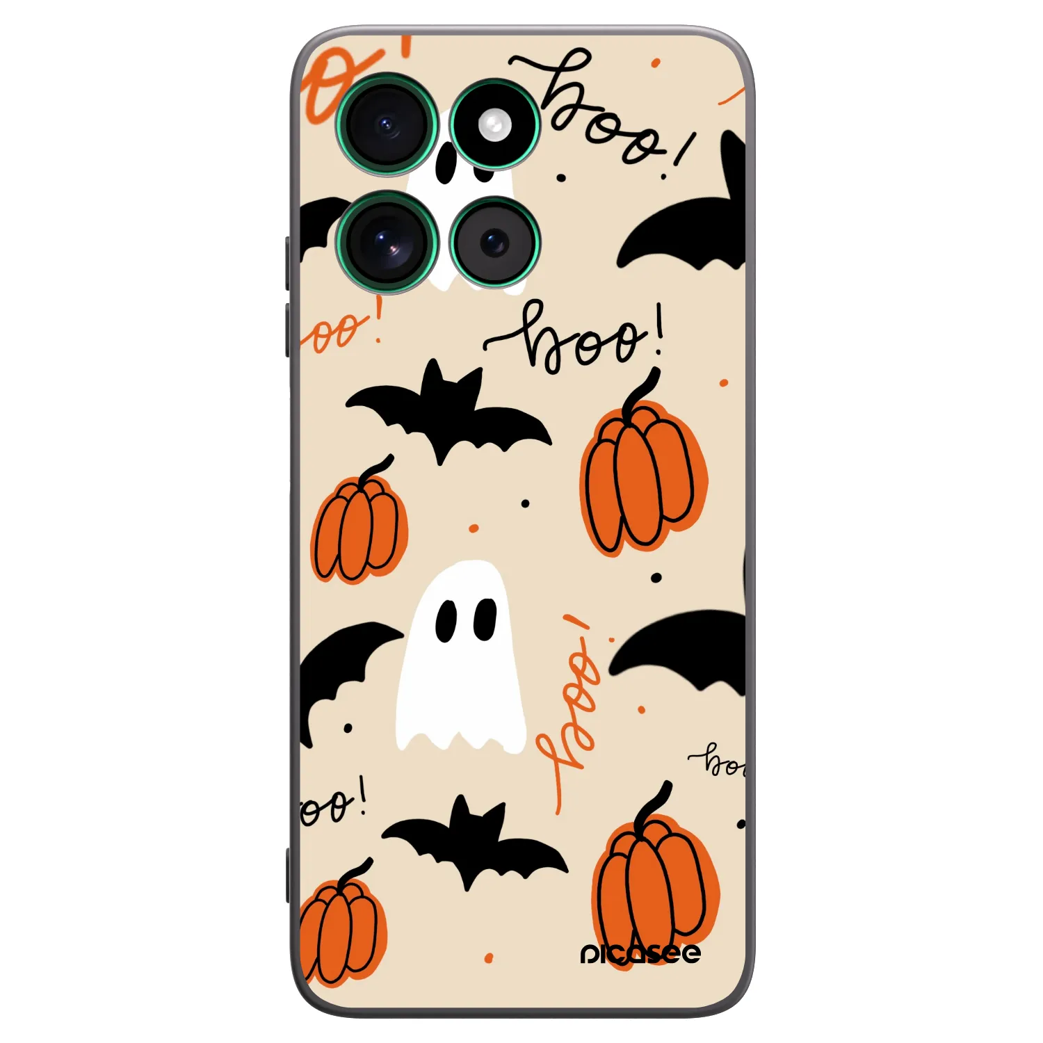 Picasee silikónový čierny obal pre Motorola Moto G57 Power - Halloween 26