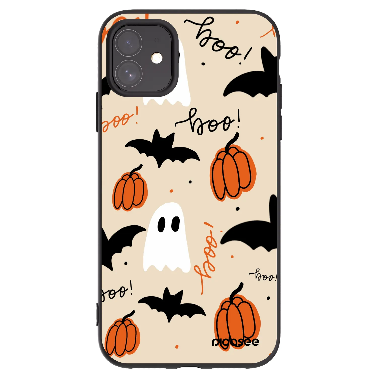 Picasee silikónový čierny obal pre Apple iPhone 11 - Halloween 26