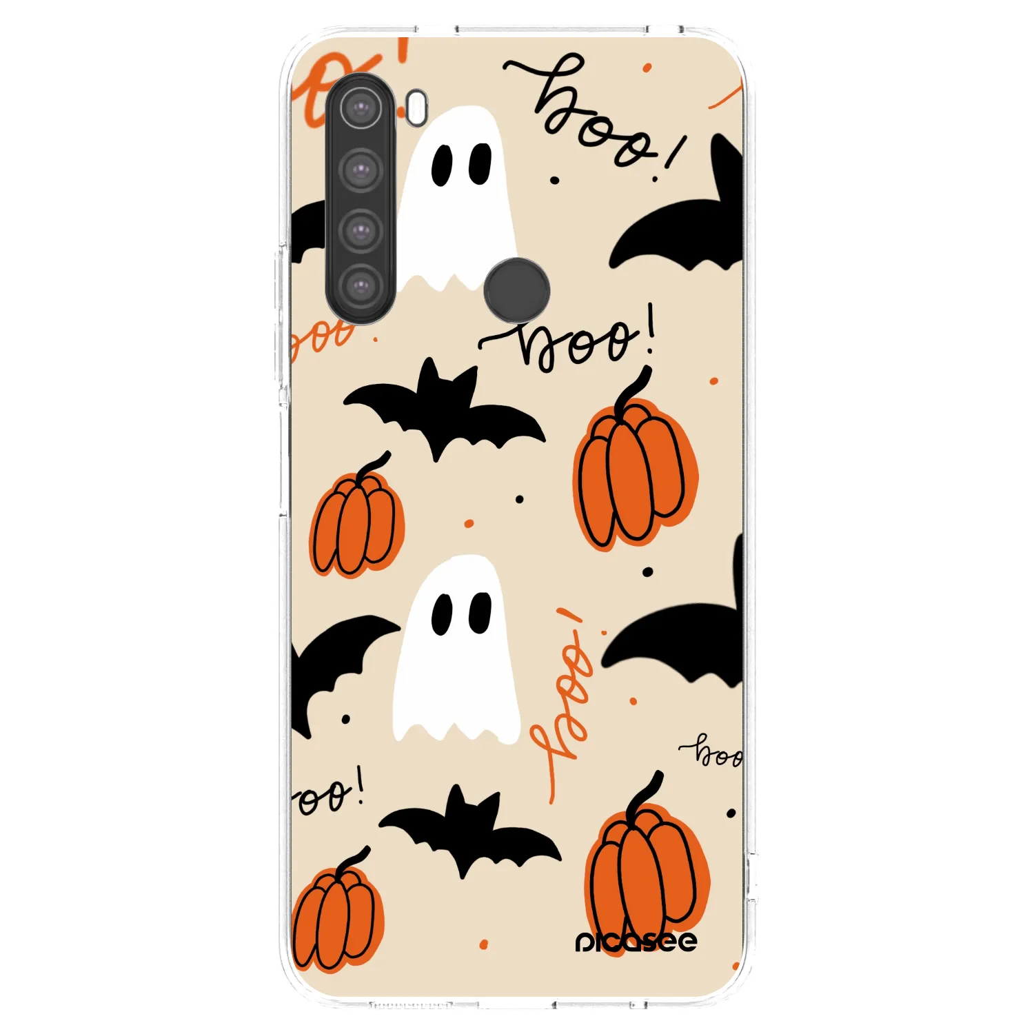 Picasee silikónový prehľadný obal pre Xiaomi Redmi Note 8 - Halloween 26