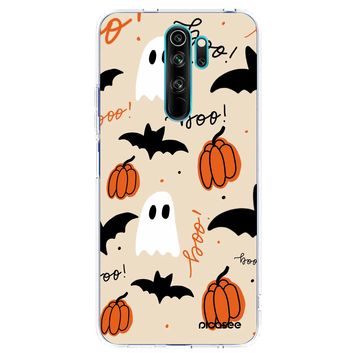 Picasee silikónový prehľadný obal pre Xiaomi Redmi Note 8 Pro - Halloween 26