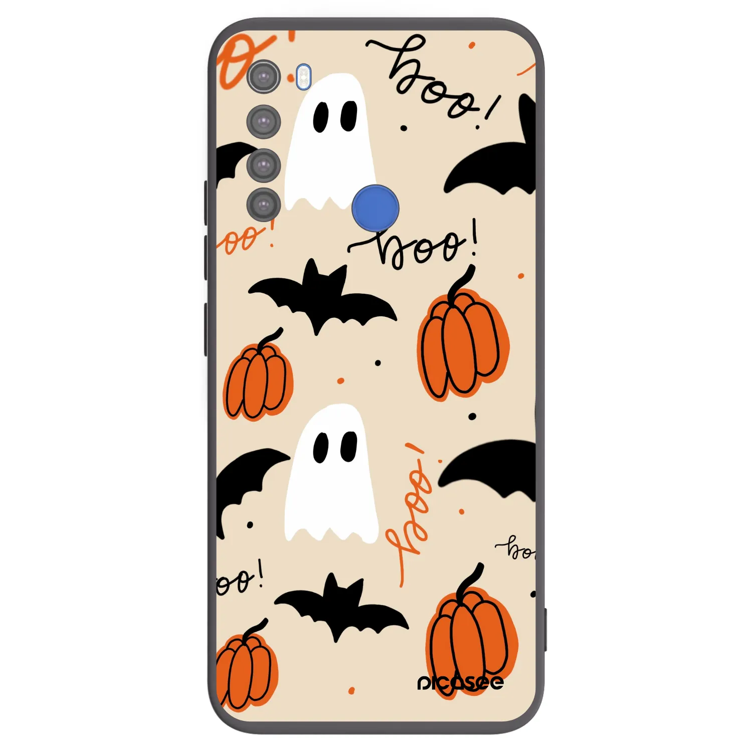 Picasee silikónový čierny obal pre Xiaomi Redmi Note 8T - Halloween 26
