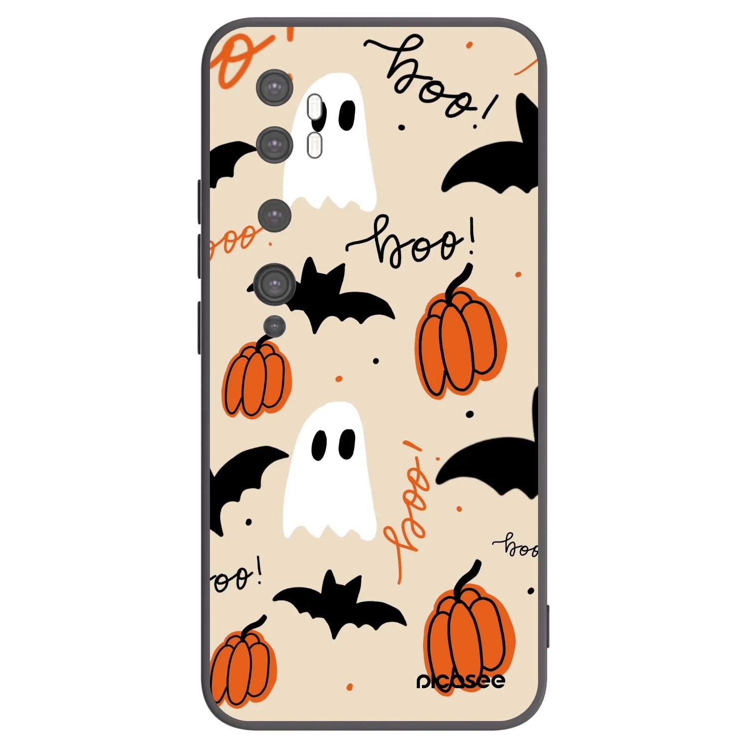 Picasee silikónový čierny obal pre Xiaomi Mi Note 10 (Pro) - Halloween 26