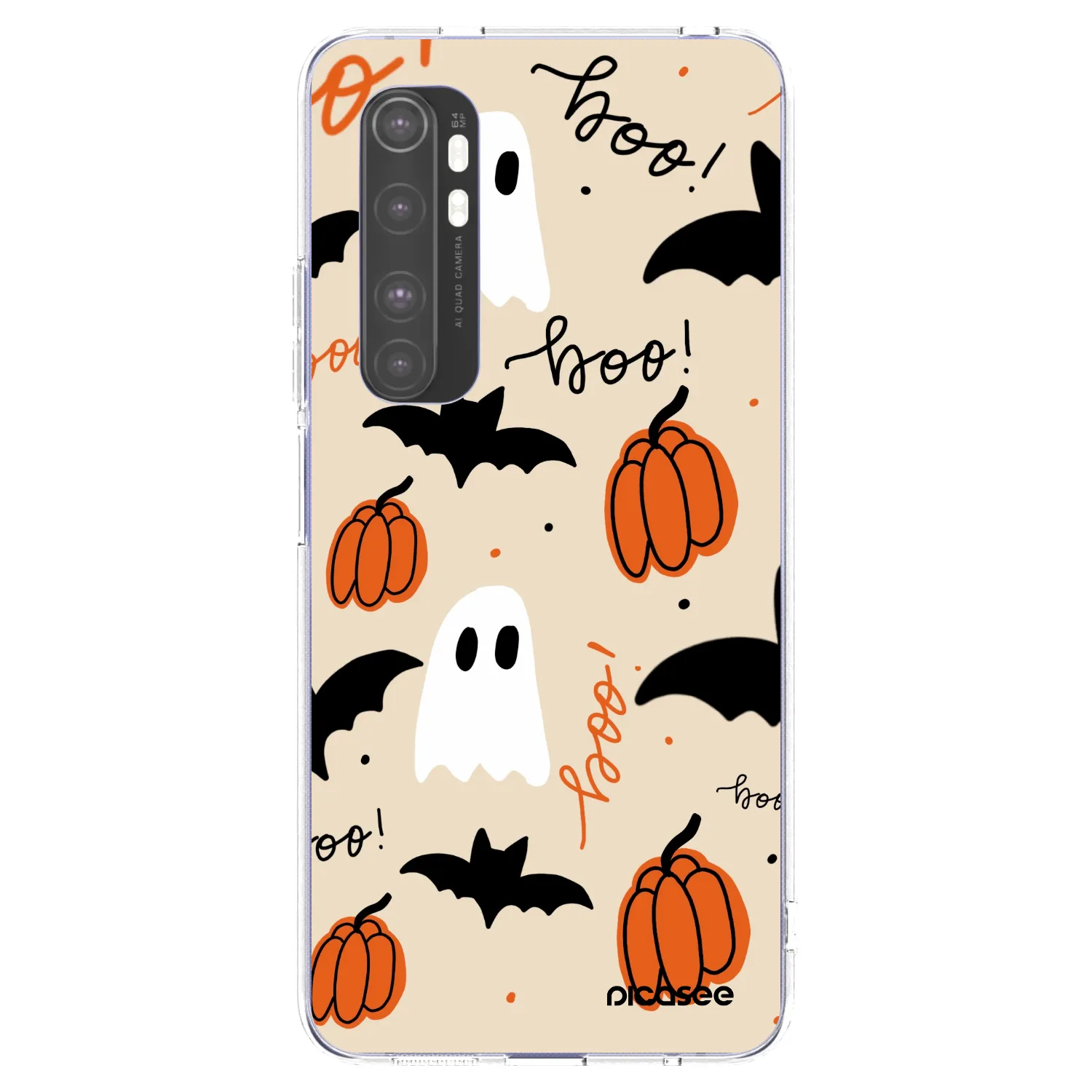 Picasee silikónový prehľadný obal pre Xiaomi Mi Note 10 Lite - Halloween 26