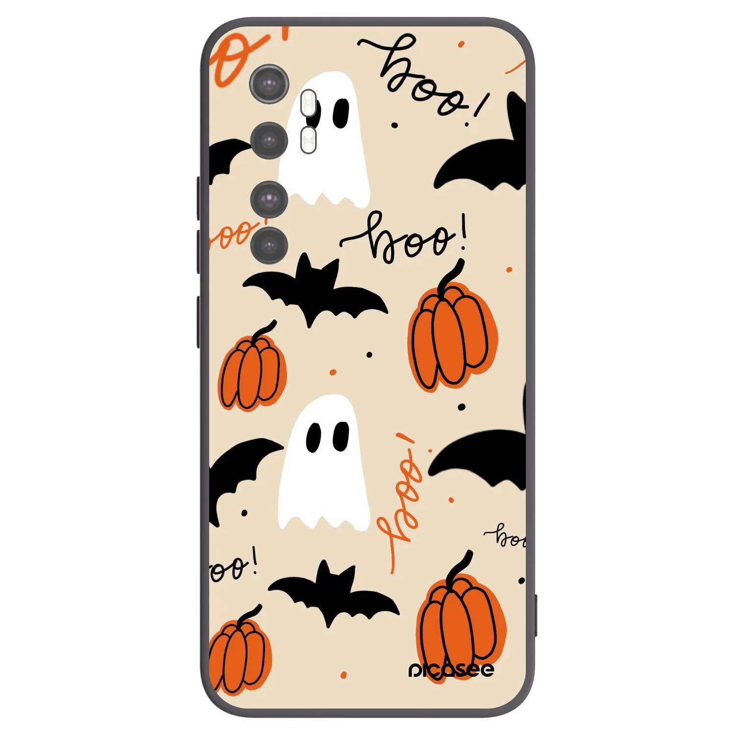 Picasee silikónový čierny obal pre Xiaomi Mi Note 10 Lite - Halloween 26