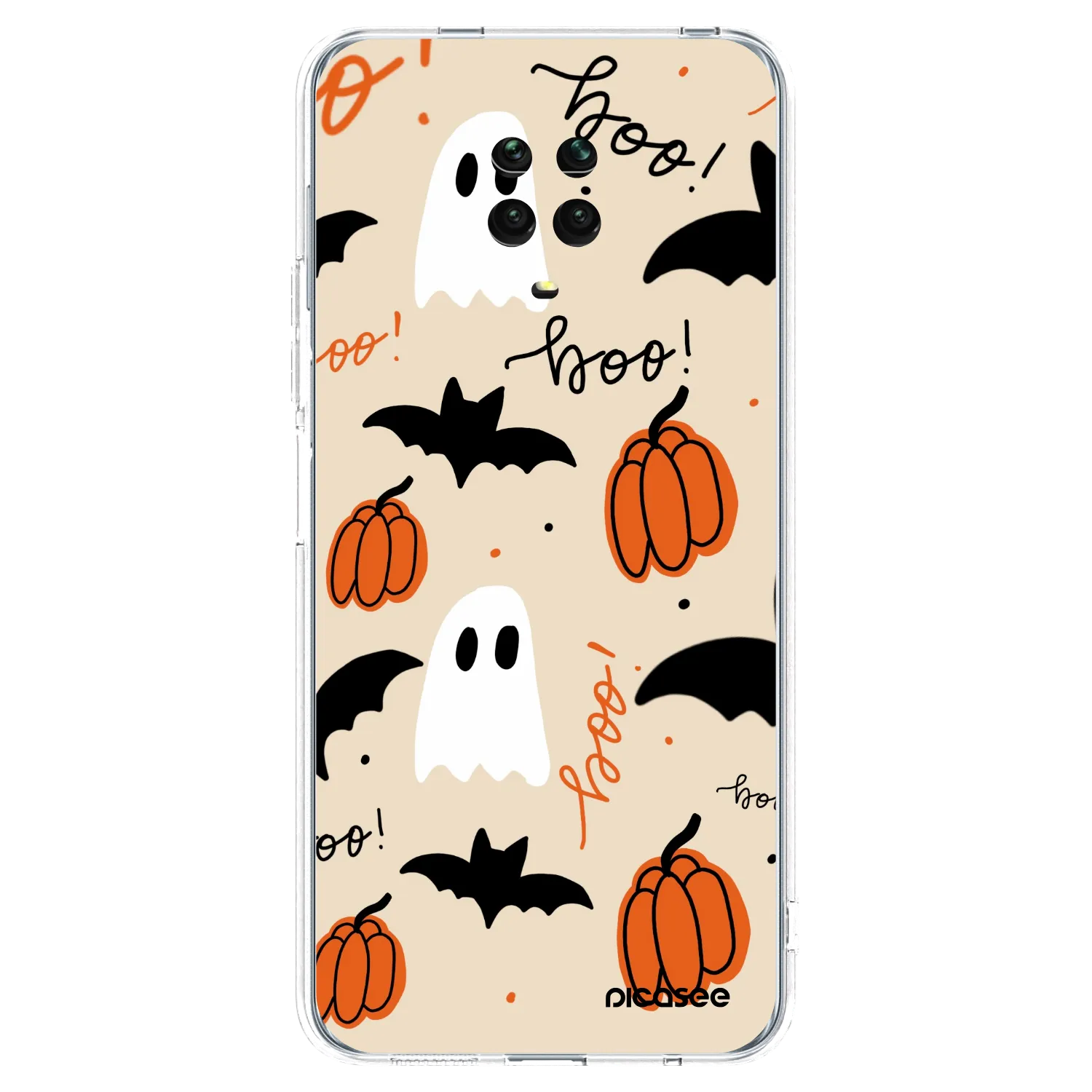 Picasee silikónový prehľadný obal pre Xiaomi Redmi Note 9S - Halloween 26