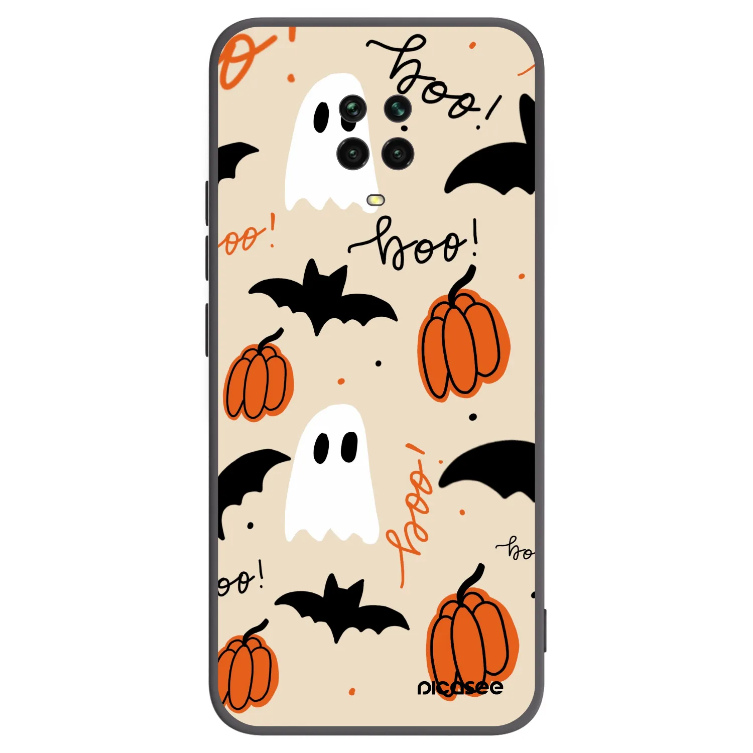 Picasee silikónový čierny obal pre Xiaomi Redmi Note 9S - Halloween 26